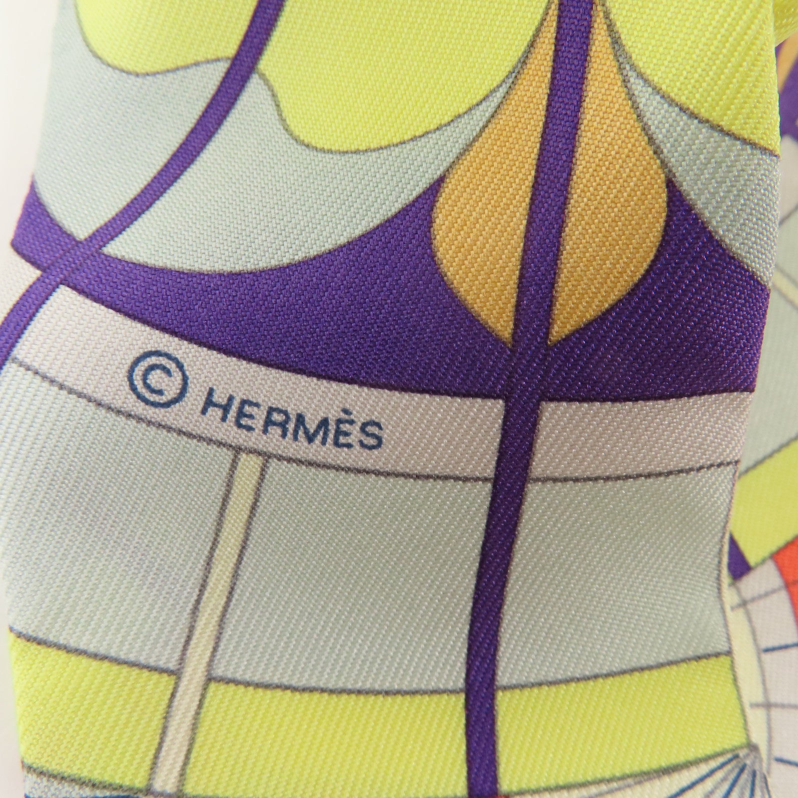 HERMES 絲質Twilly絲巾