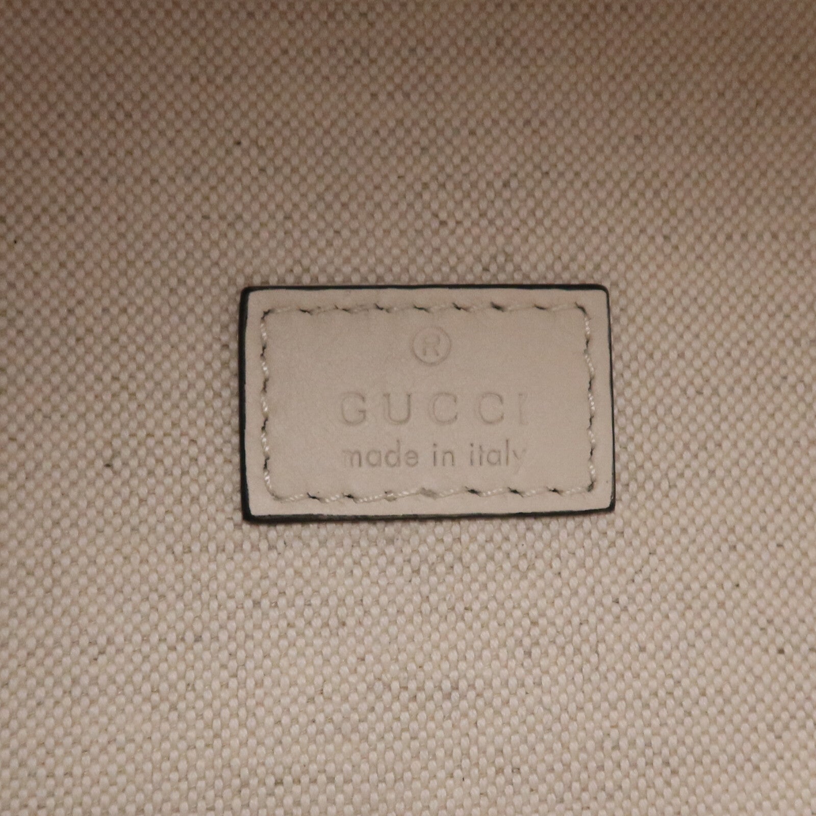 GUCCI 牛皮皮革/帆布Bauletto Small Top Handle金扣手挽肩背兩用袋