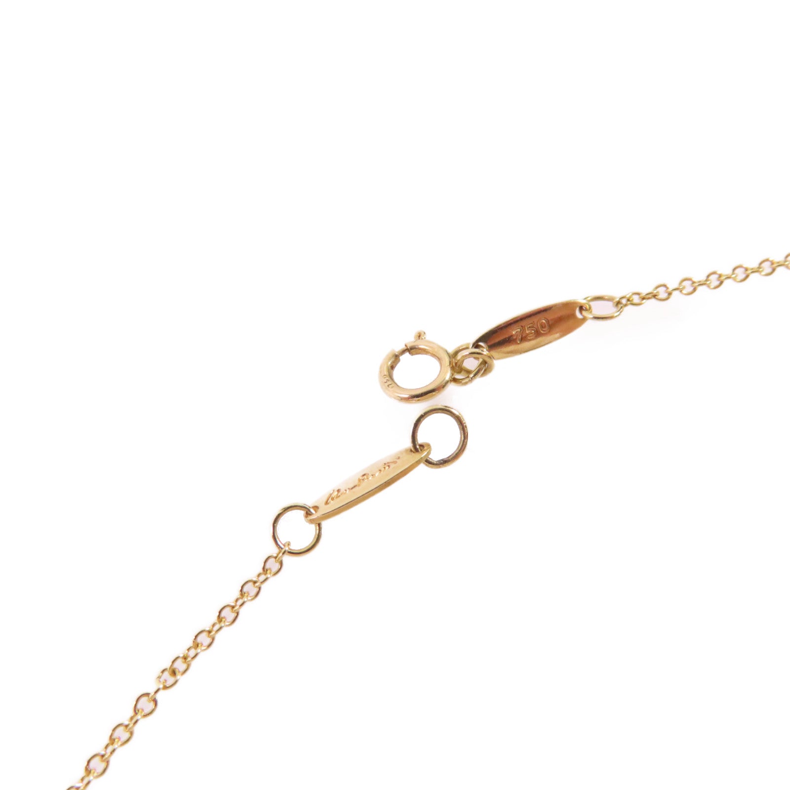 TIFFANY＆CO 18K黃金Open Heart Necklace項鍊