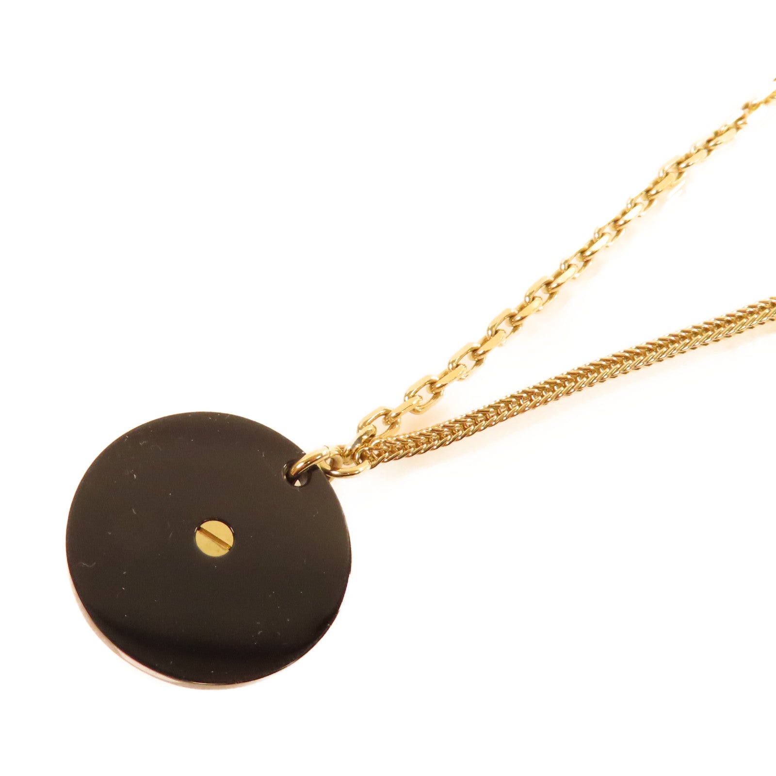 CHANEL 【激減優惠】金屬/仿珍珠/PVC Necklace項鏈黑色/金色
