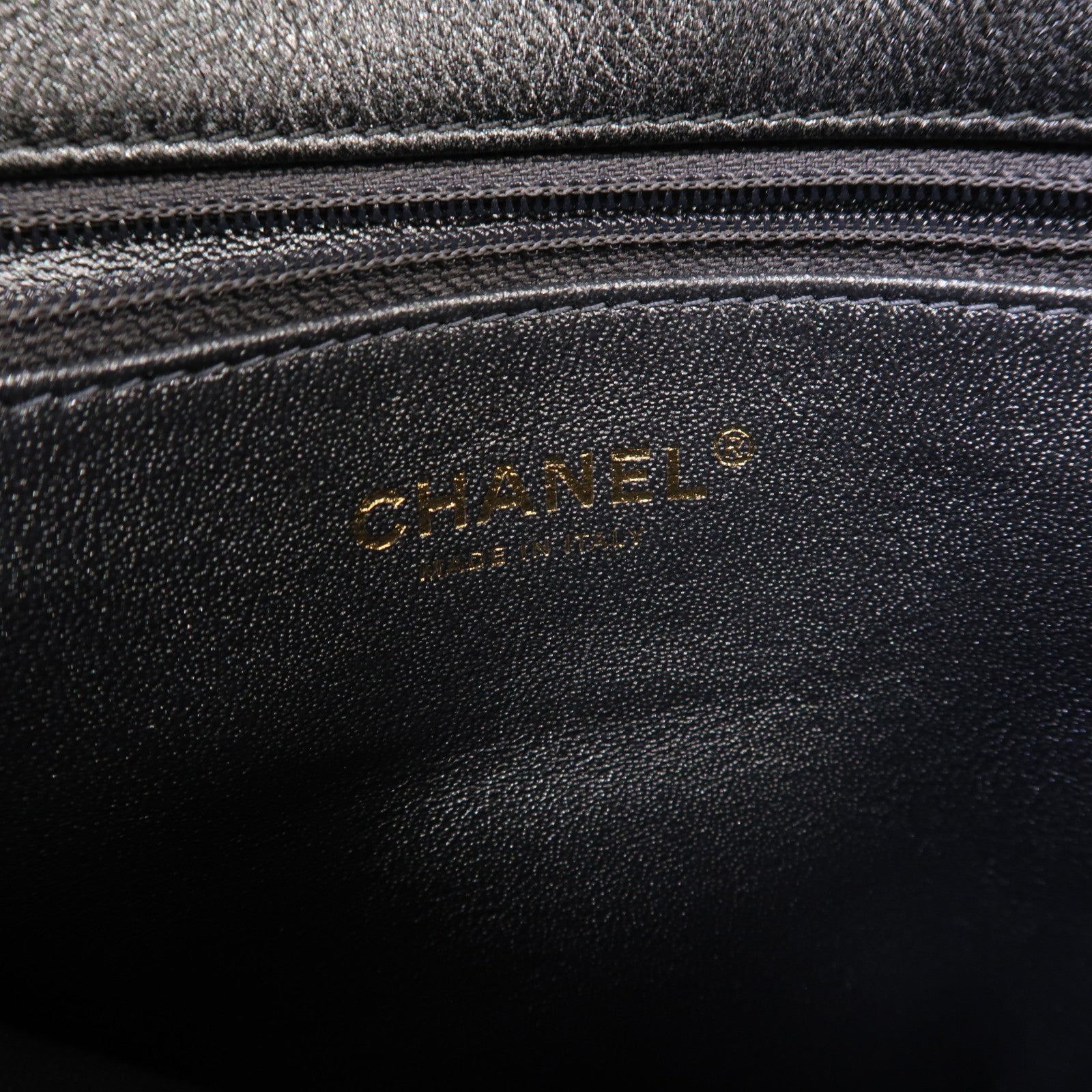 CHANEL 【激減優惠】牛皮皮革/蛇皮皮革Shoulder Bag金扣鏈帶肩背袋黑色