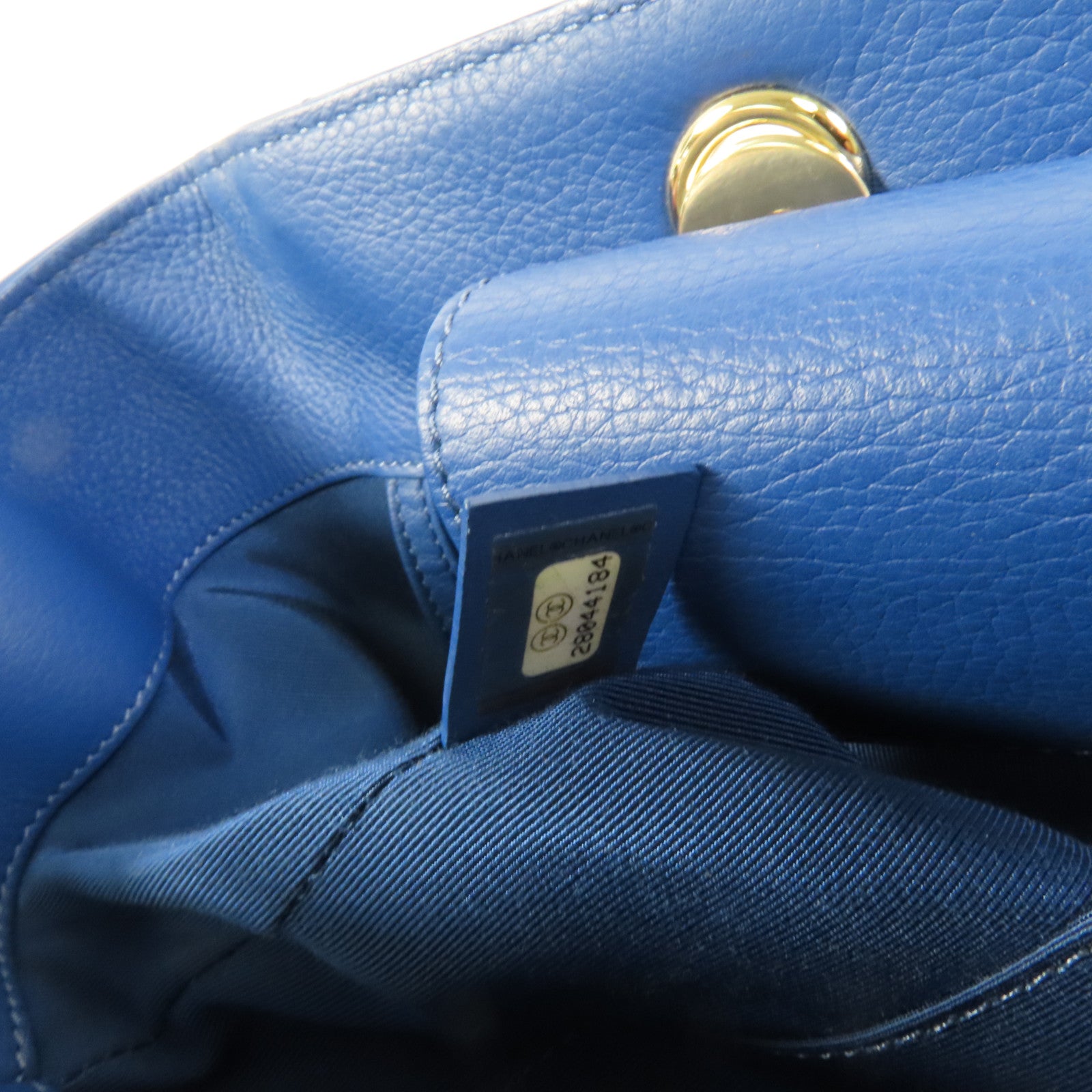 CHANEL 牛皮皮革Chain Shoulder金扣手挽肩背兩用袋