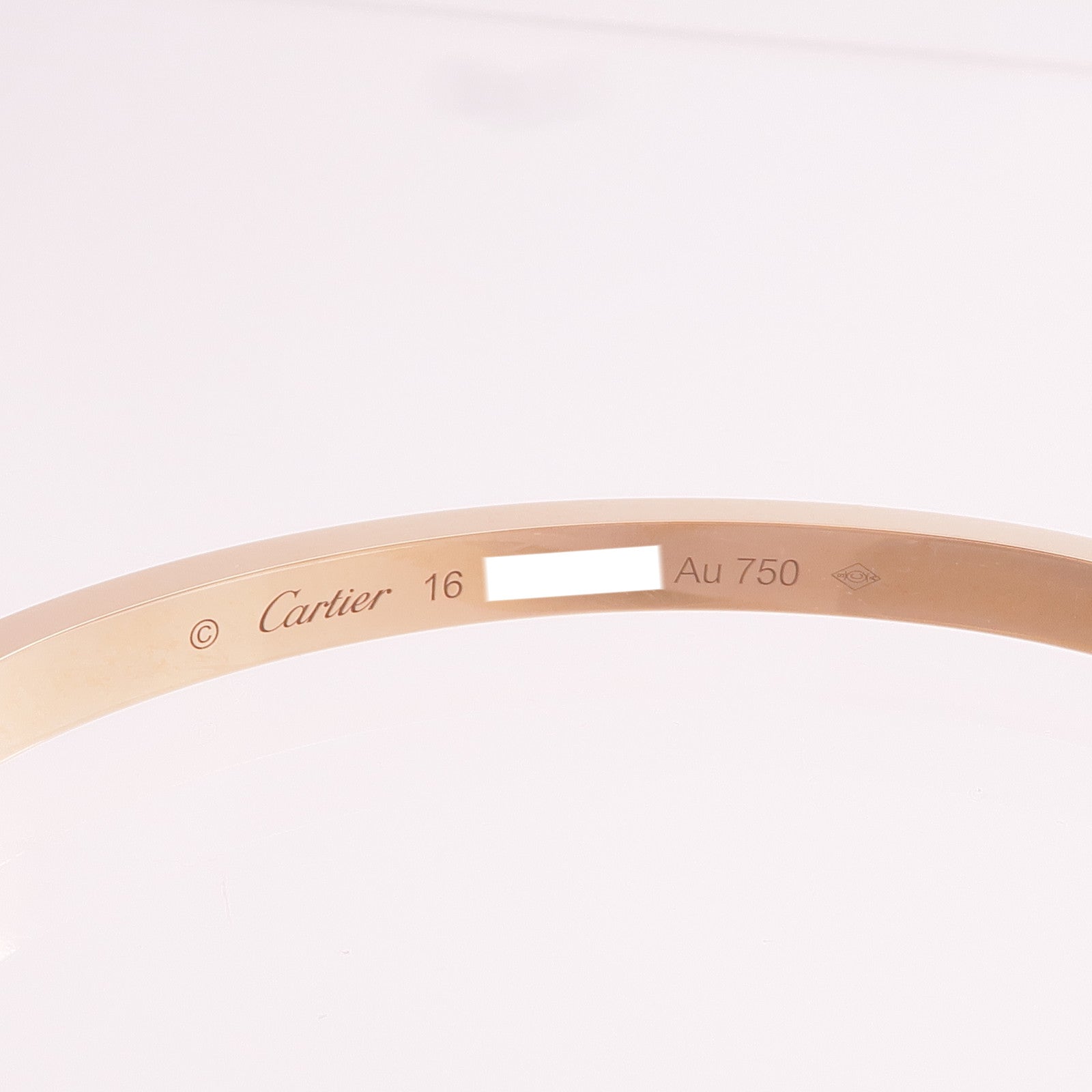 CARTIER 【激減優惠】18K玫瑰金Love Bracelet Small Model Full Diamonds鑽石手鐲Cartier#16