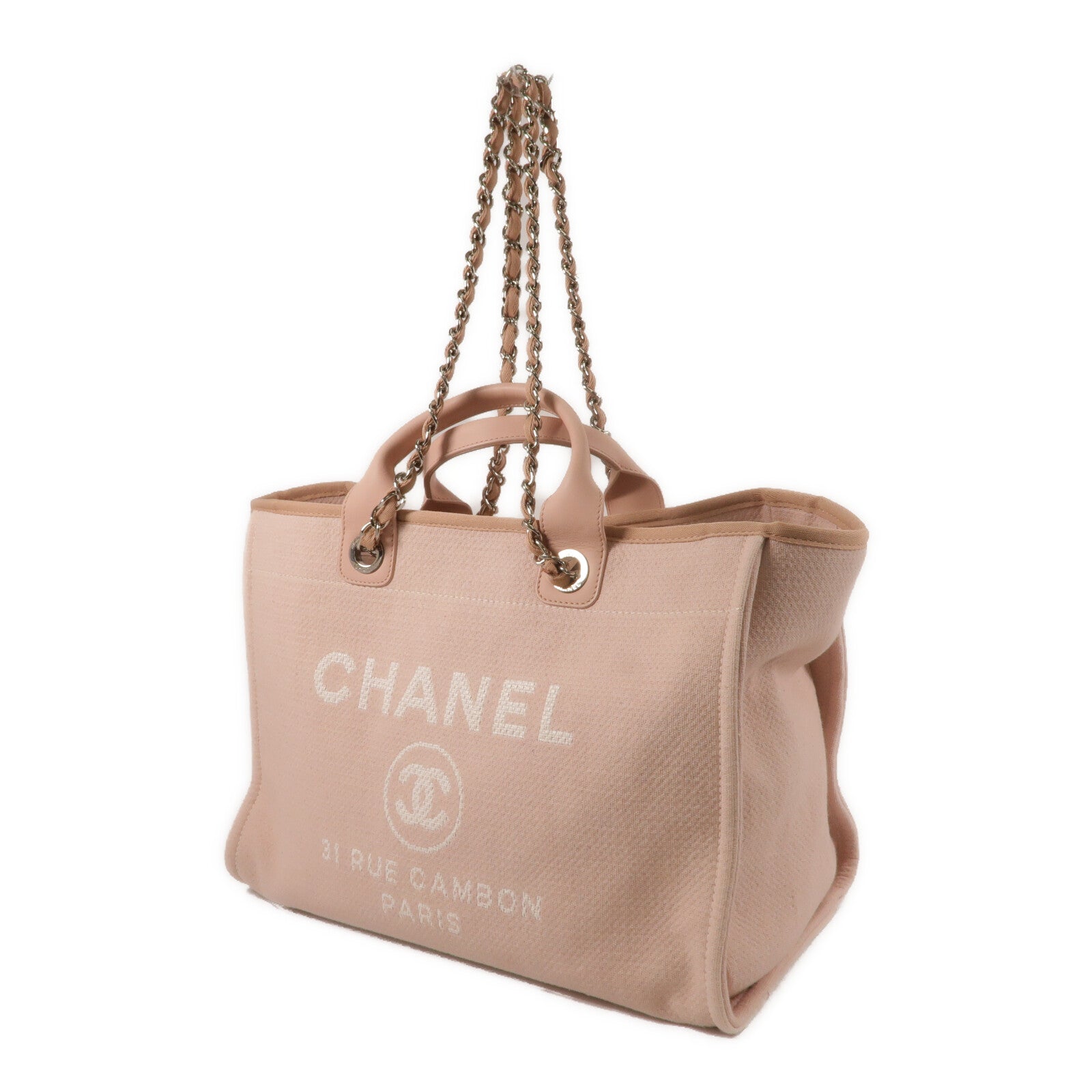 CHANEL 帆布Deauville手挽袋