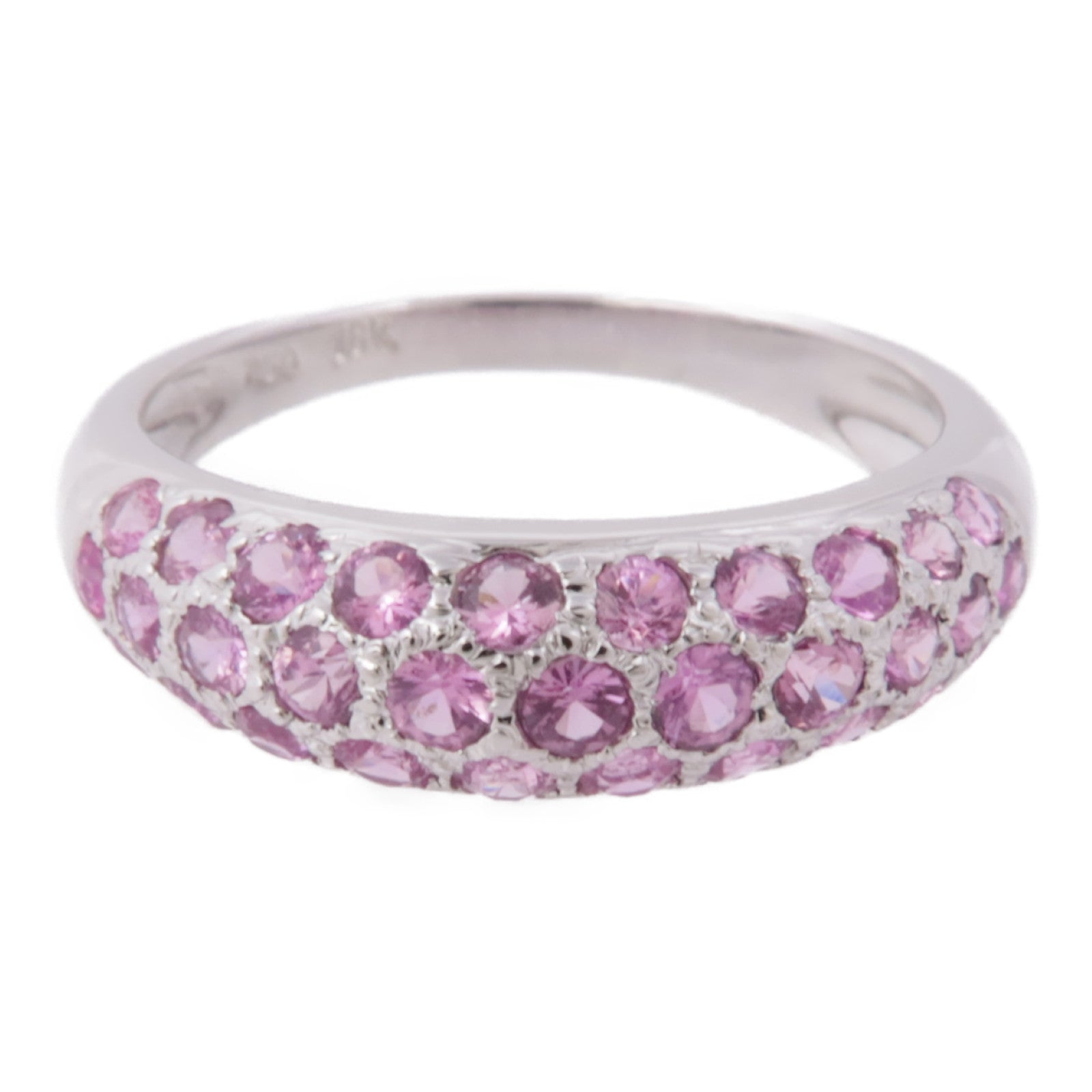 JEWELRY 【激減優惠】18K白金Pink Sapphire Ring粉紅寶石戒指US#7