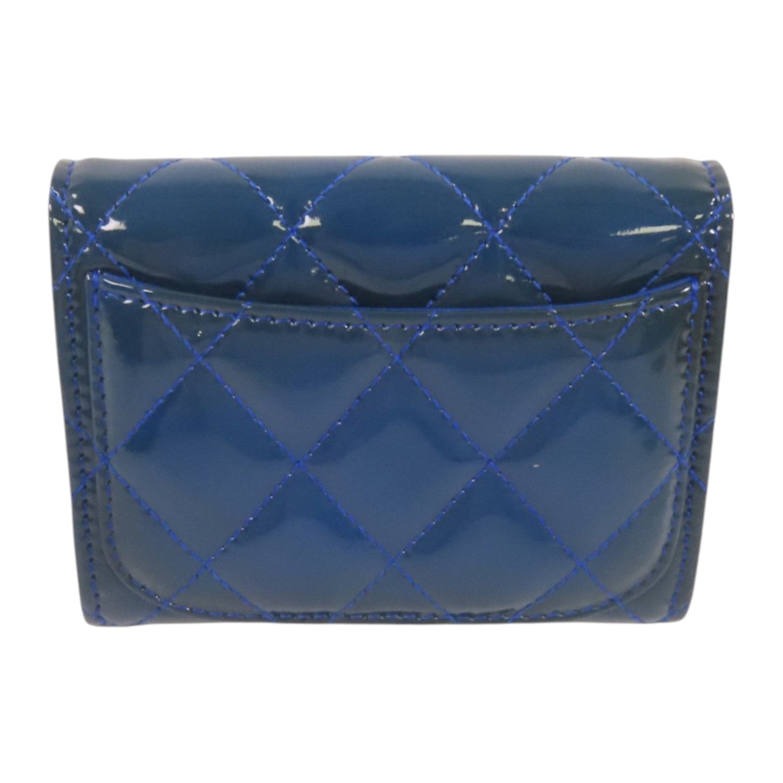 CHANEL 漆皮皮革Coin Case銀扣零錢包