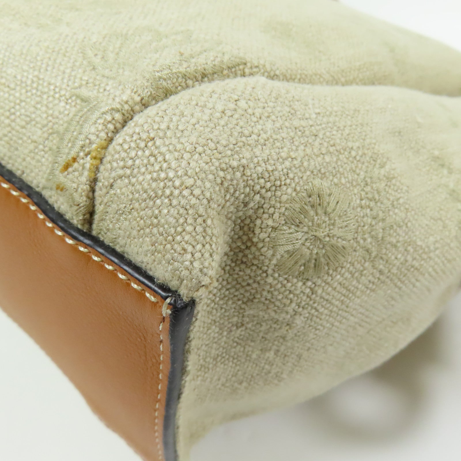 LOEWE 帆布Flamenco Knot Tote肩背袋