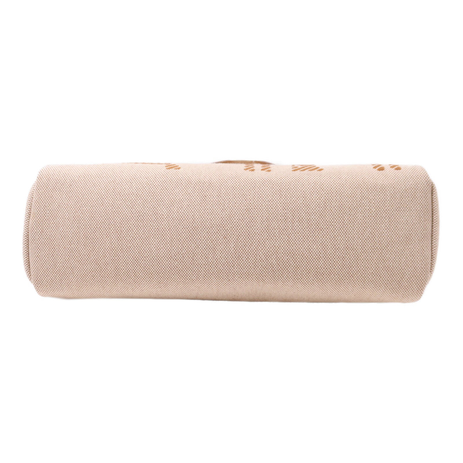 HERMES 帆布Herbag PM銀扣手挽肩背兩用袋Beige