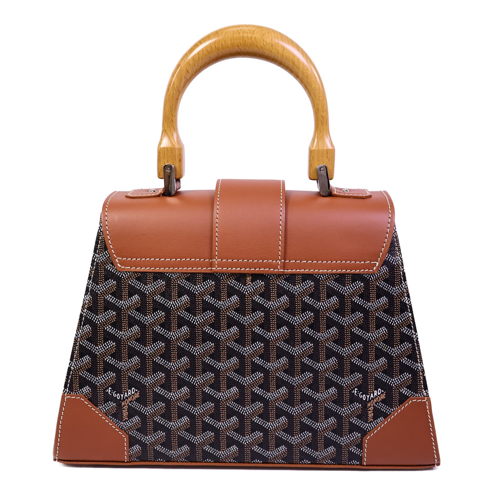 GOYARD 塗層帆布Saigon Structured PM手挽袋