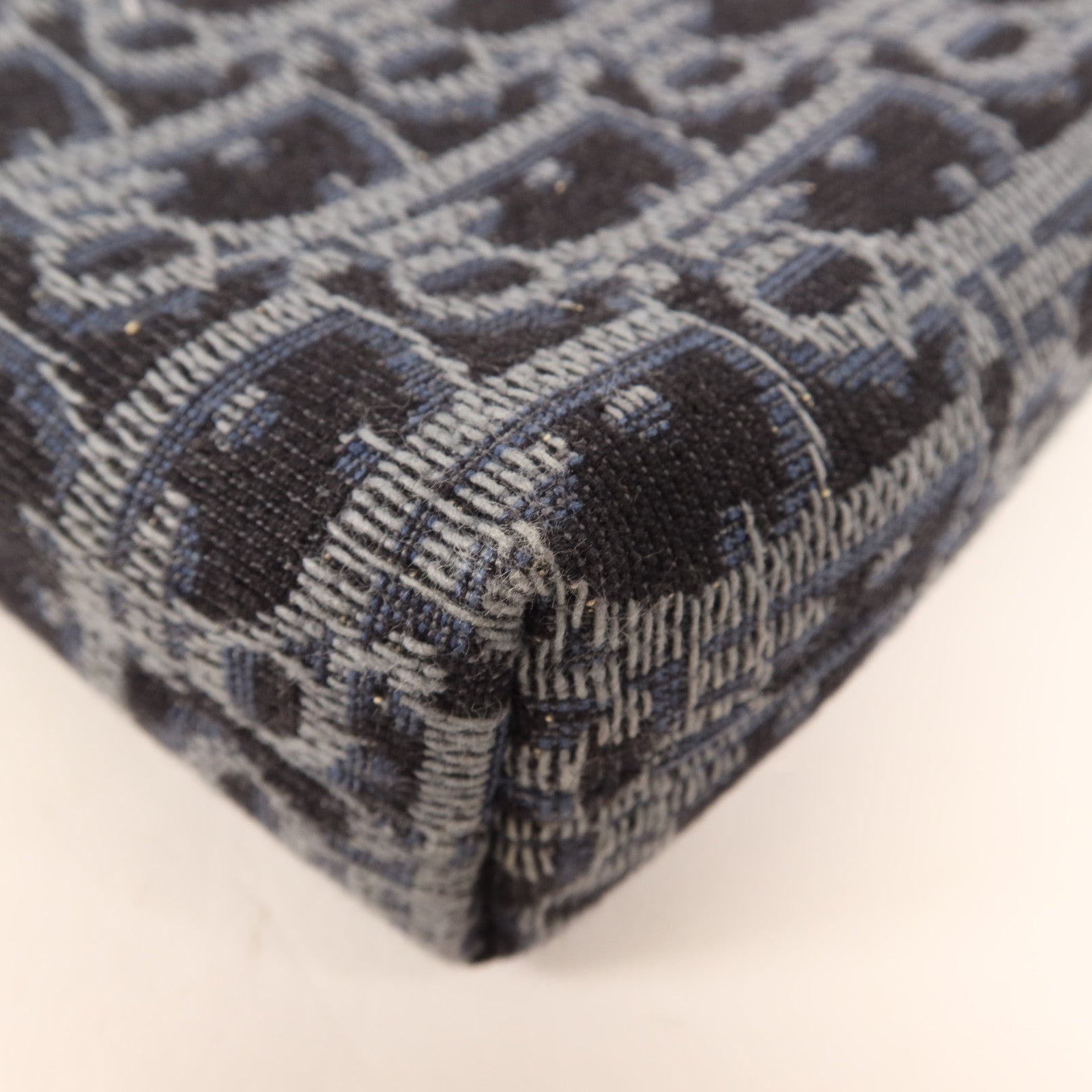 Dior 帆布Clutch Bag銀扣手拿包