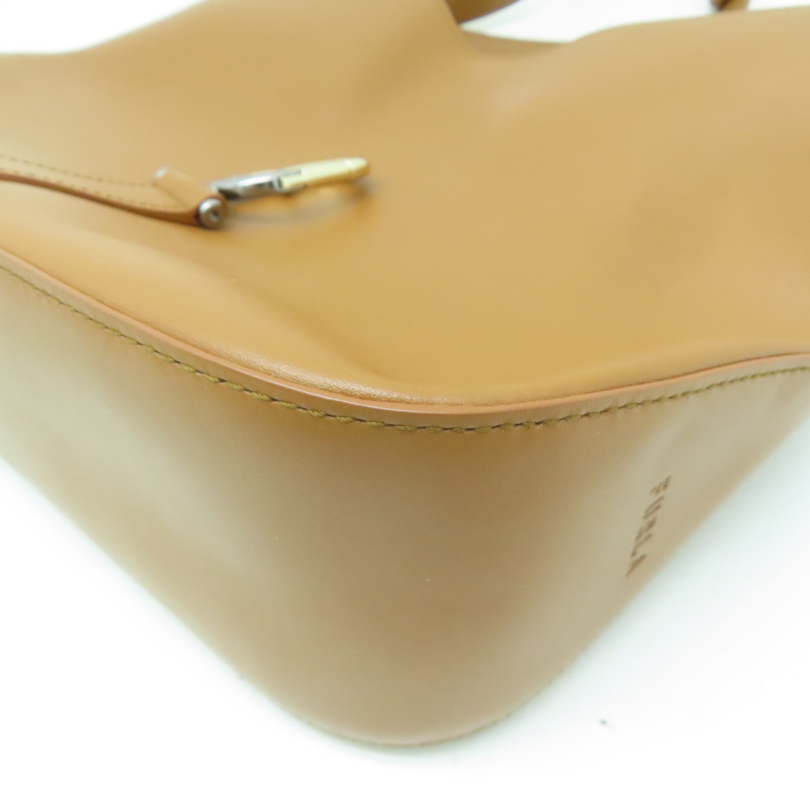 Furla 牛皮皮革Sirena M Hobo Bag金扣手挽肩背兩用袋啡色