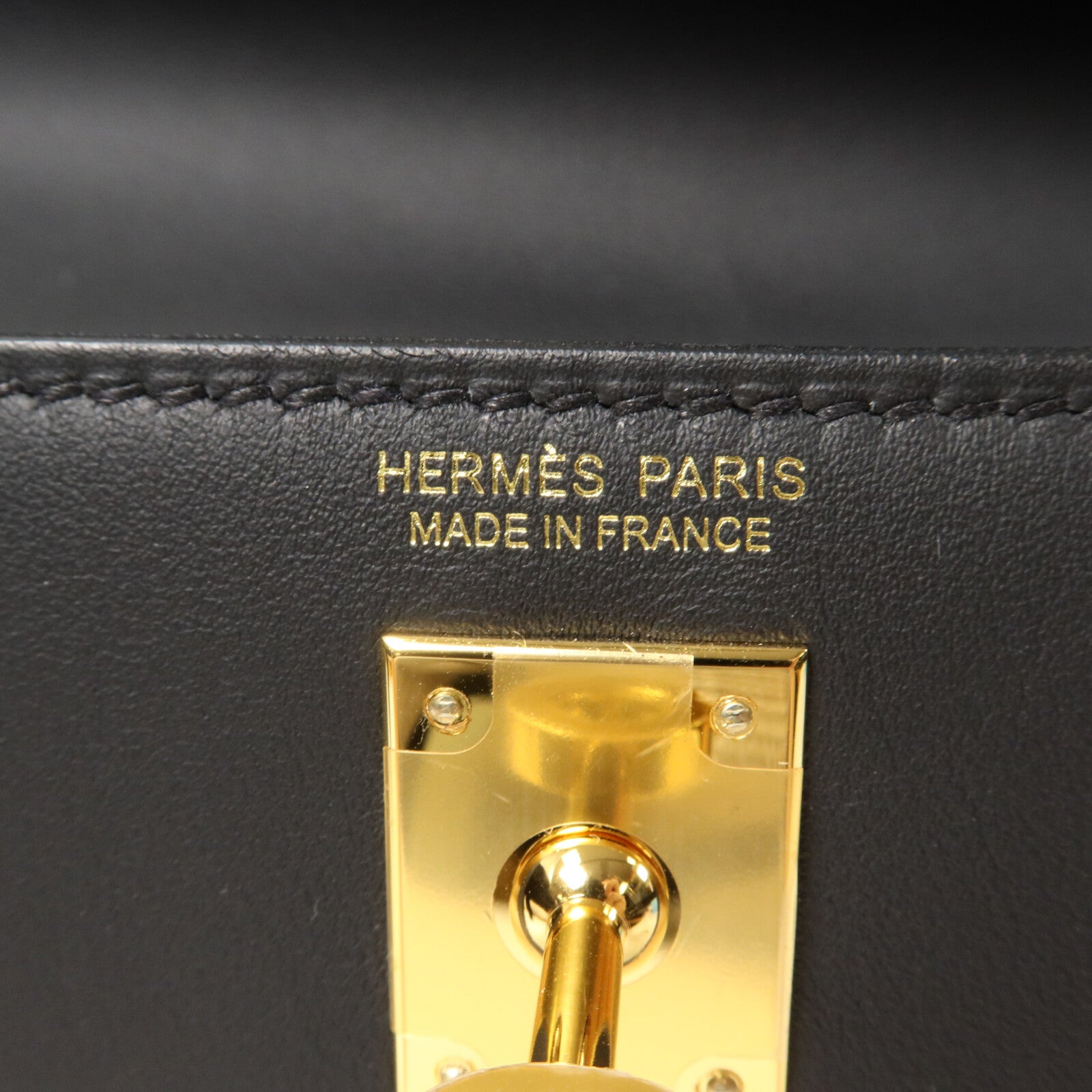 HERMES Volupto皮革Kelly Danse II肩背袋Noir