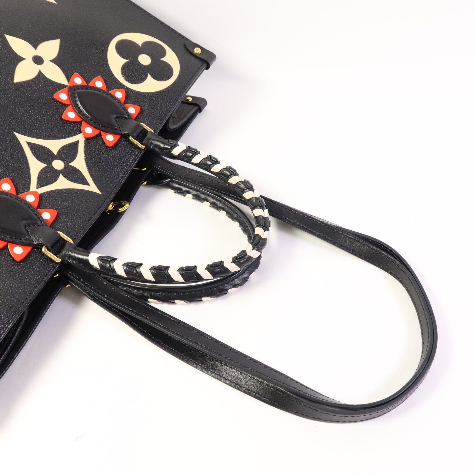 LOUIS VUITTON Monogram Empreinte On The Go GM金扣手挽肩背兩用袋