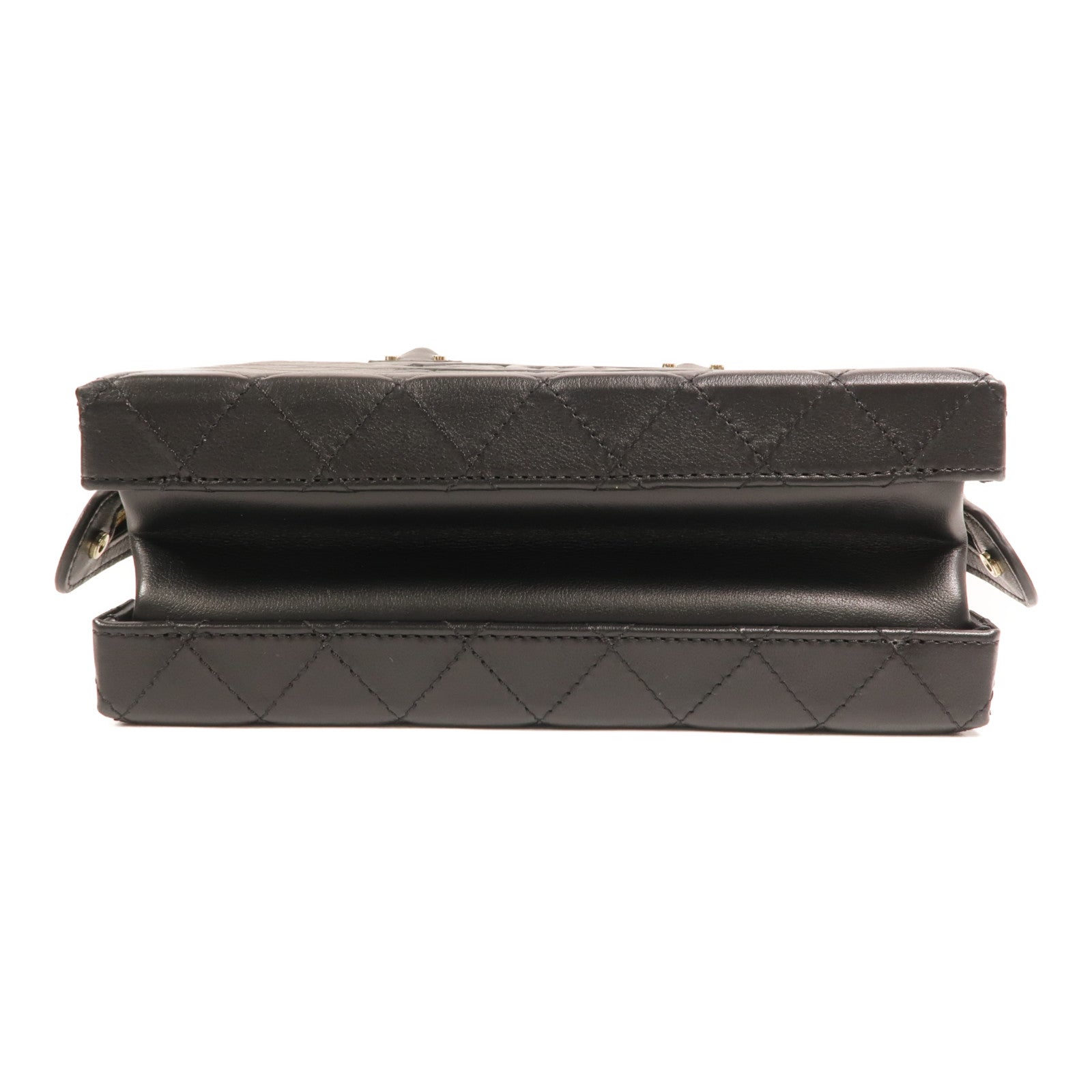 CHANEL 【激減優惠】牛皮皮革Chain Shoulder金扣手挽肩背兩用袋