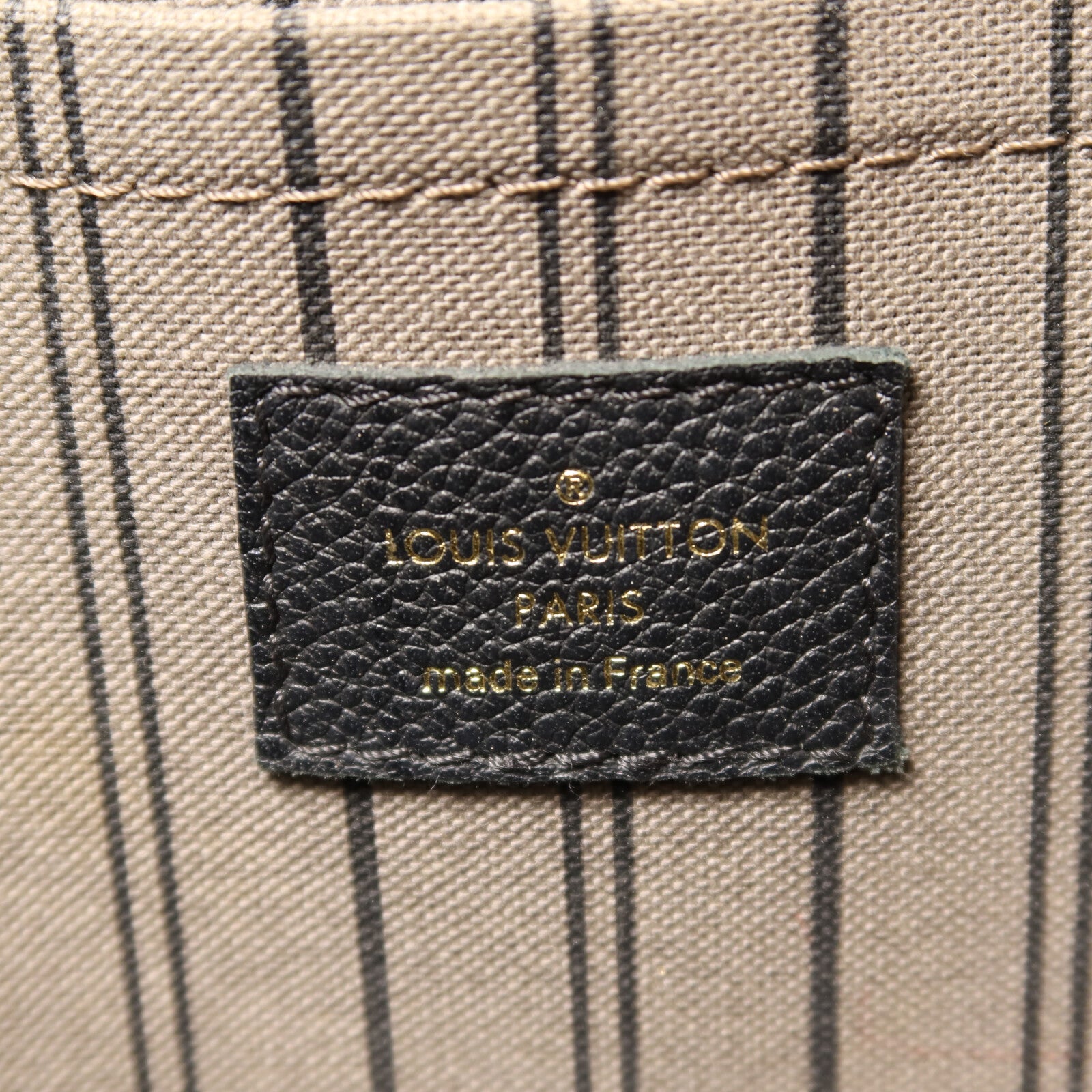 LOUIS VUITTON Monogram Empreinte Montaigne GM金扣手挽肩背兩用袋