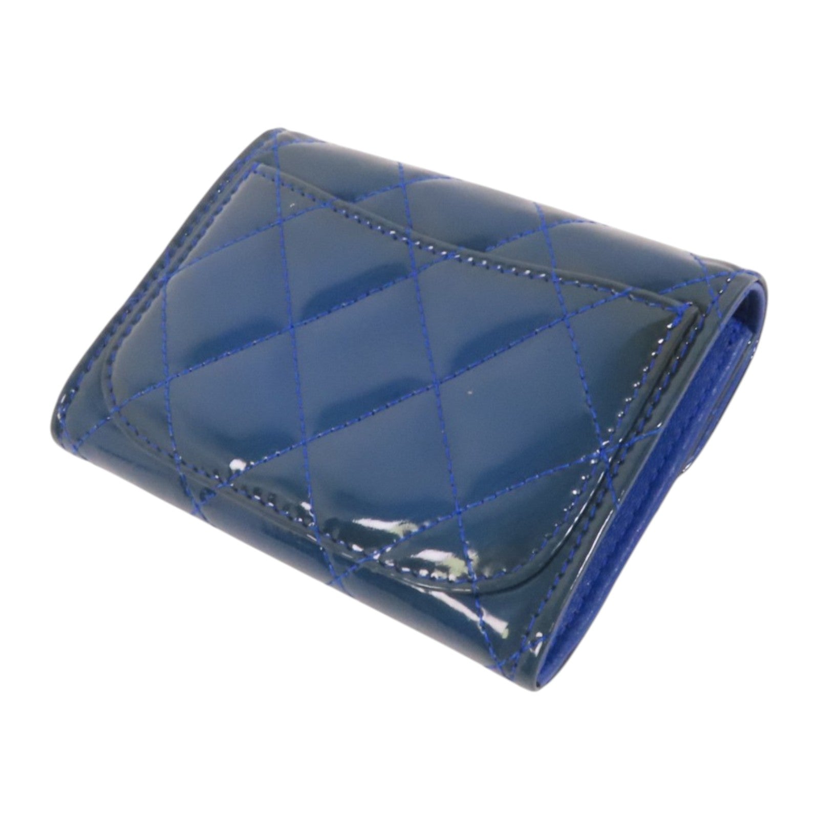 CHANEL 漆皮皮革Coin Case銀扣零錢包