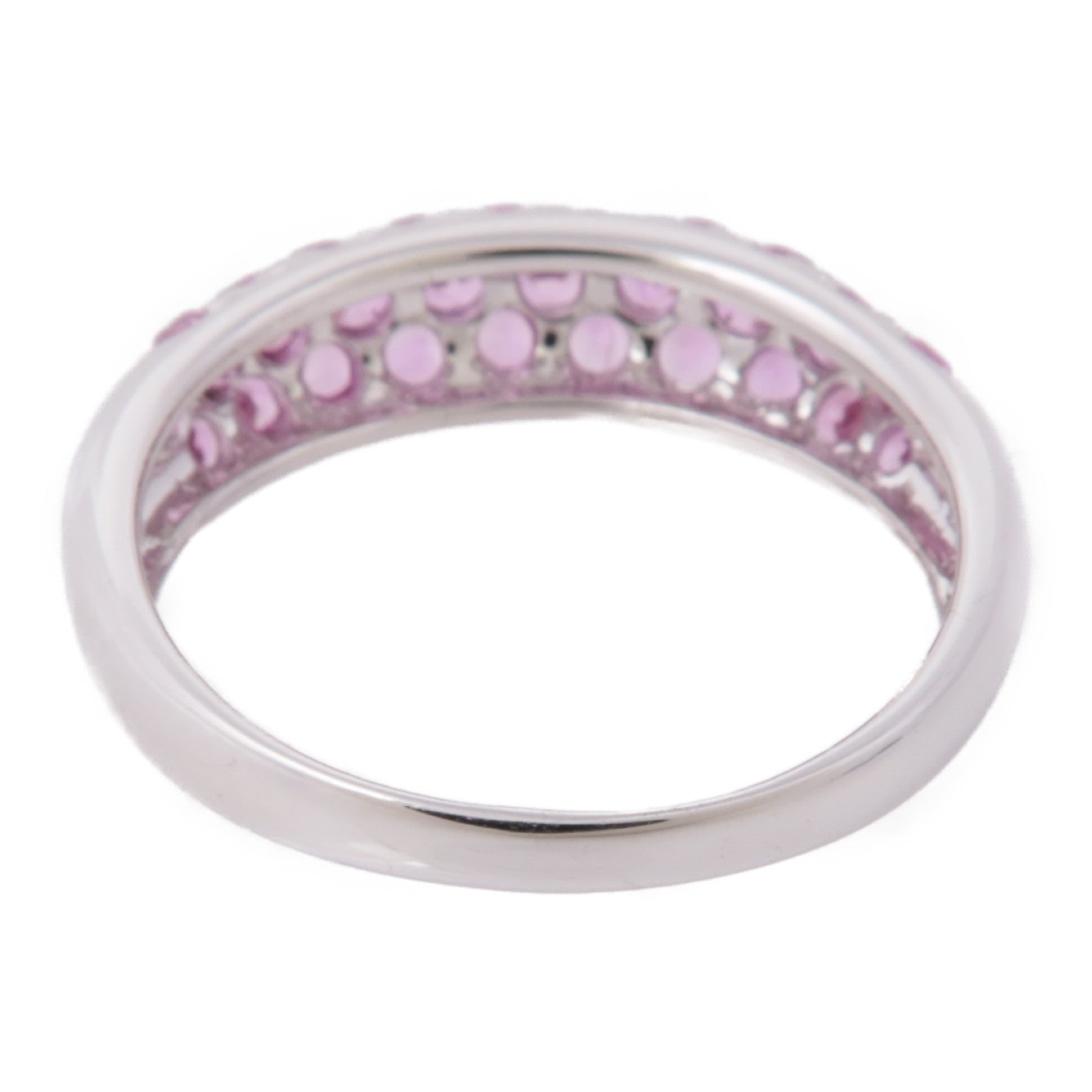 JEWELRY 【激減優惠】18K白金Pink Sapphire Ring粉紅寶石戒指US#7