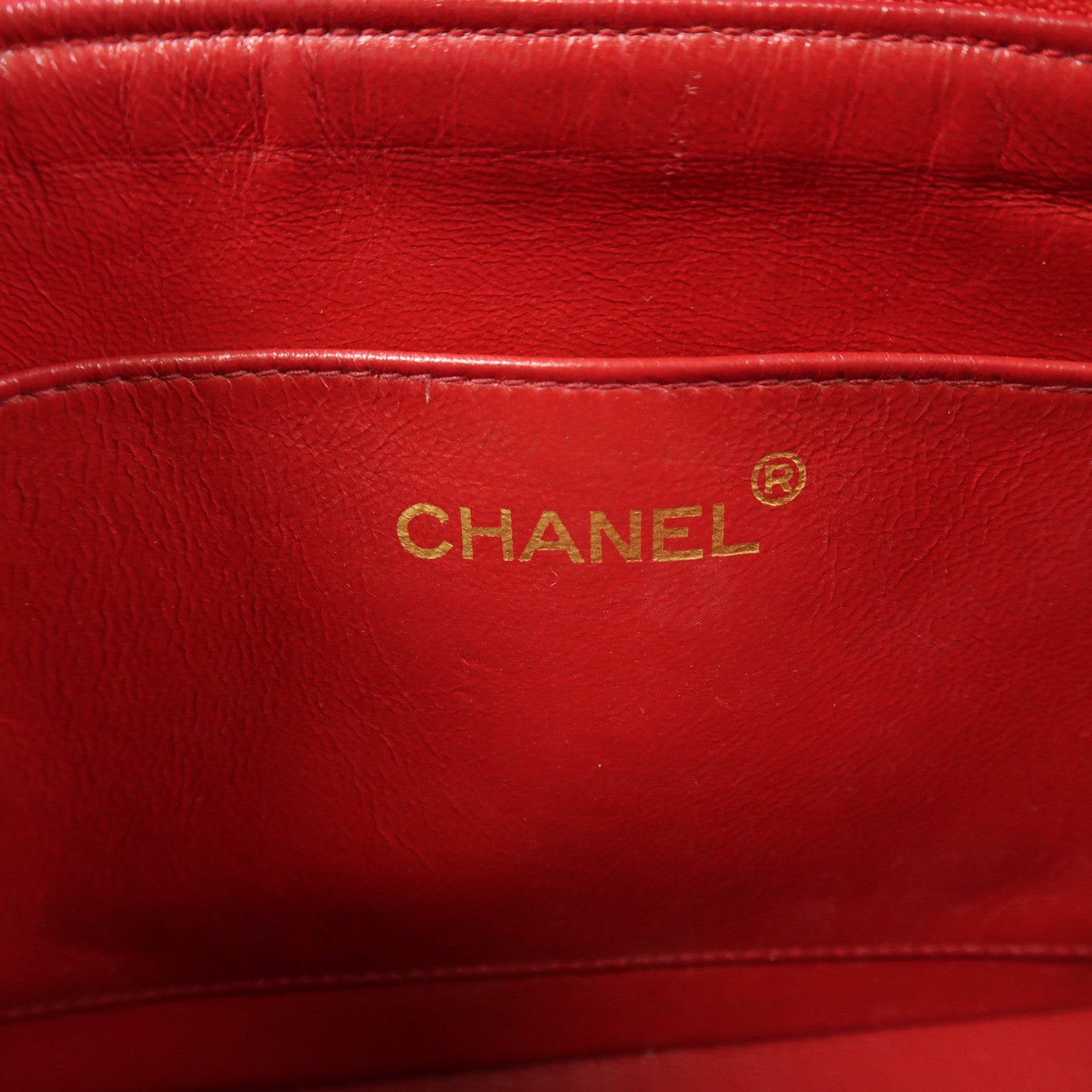 CHANEL 皮革Vintage Chain Shoulder金扣鏈帶肩背袋