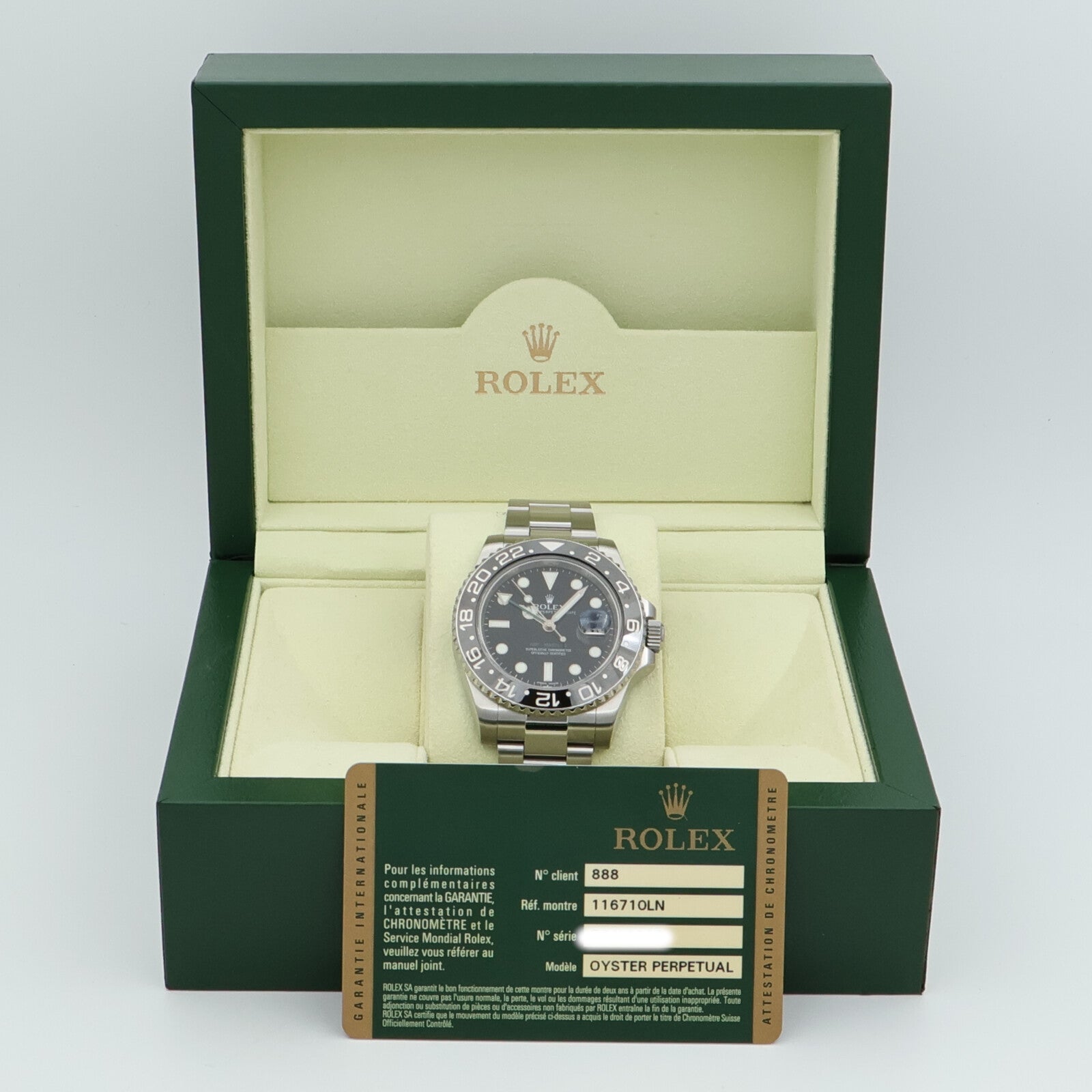 ROLEX GMT MasterⅡ 116710LN