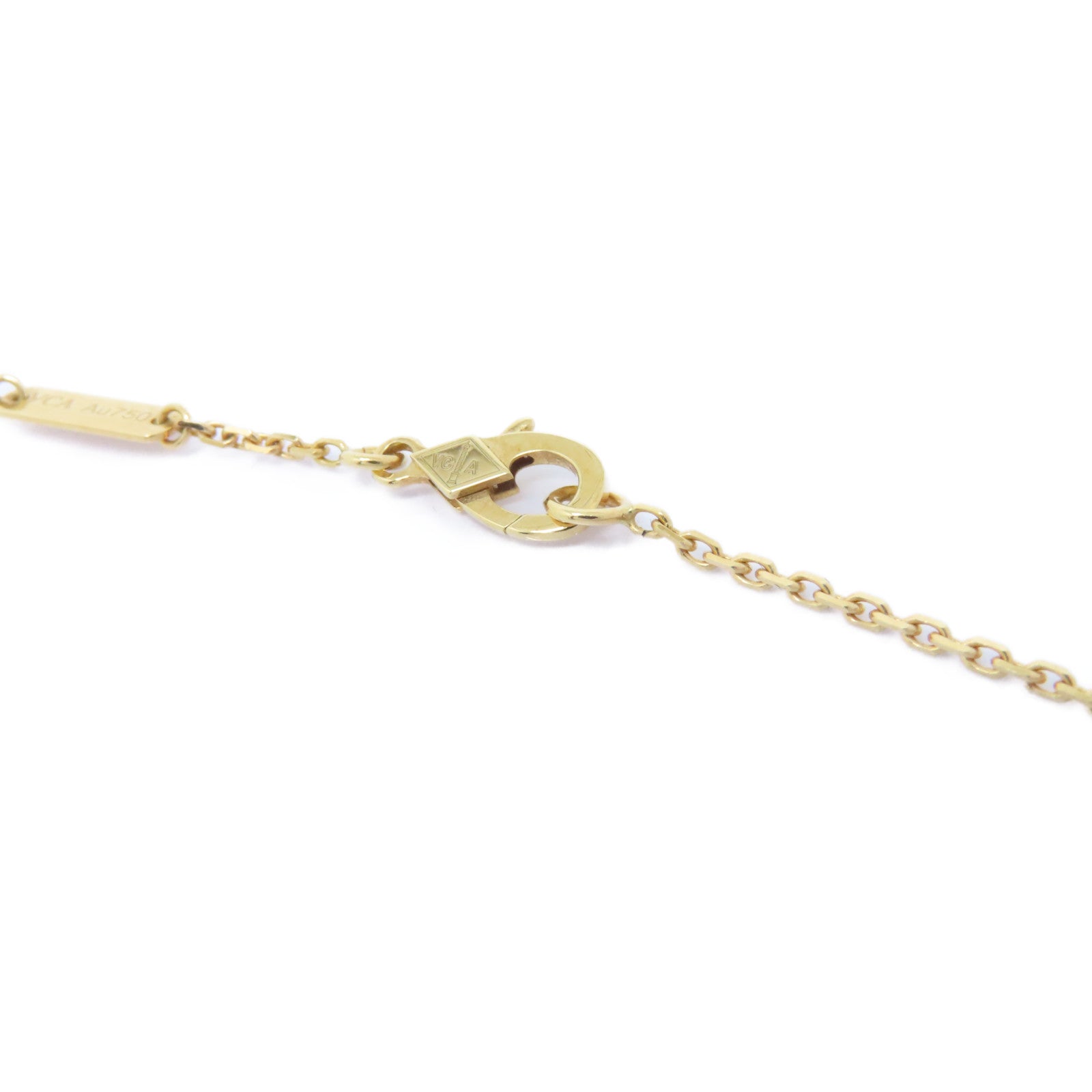 Van Cleef & Arpels 18K玫瑰金Vintage Alhambra Mother of Pearl Necklace珍珠母貝項鍊貝殻色