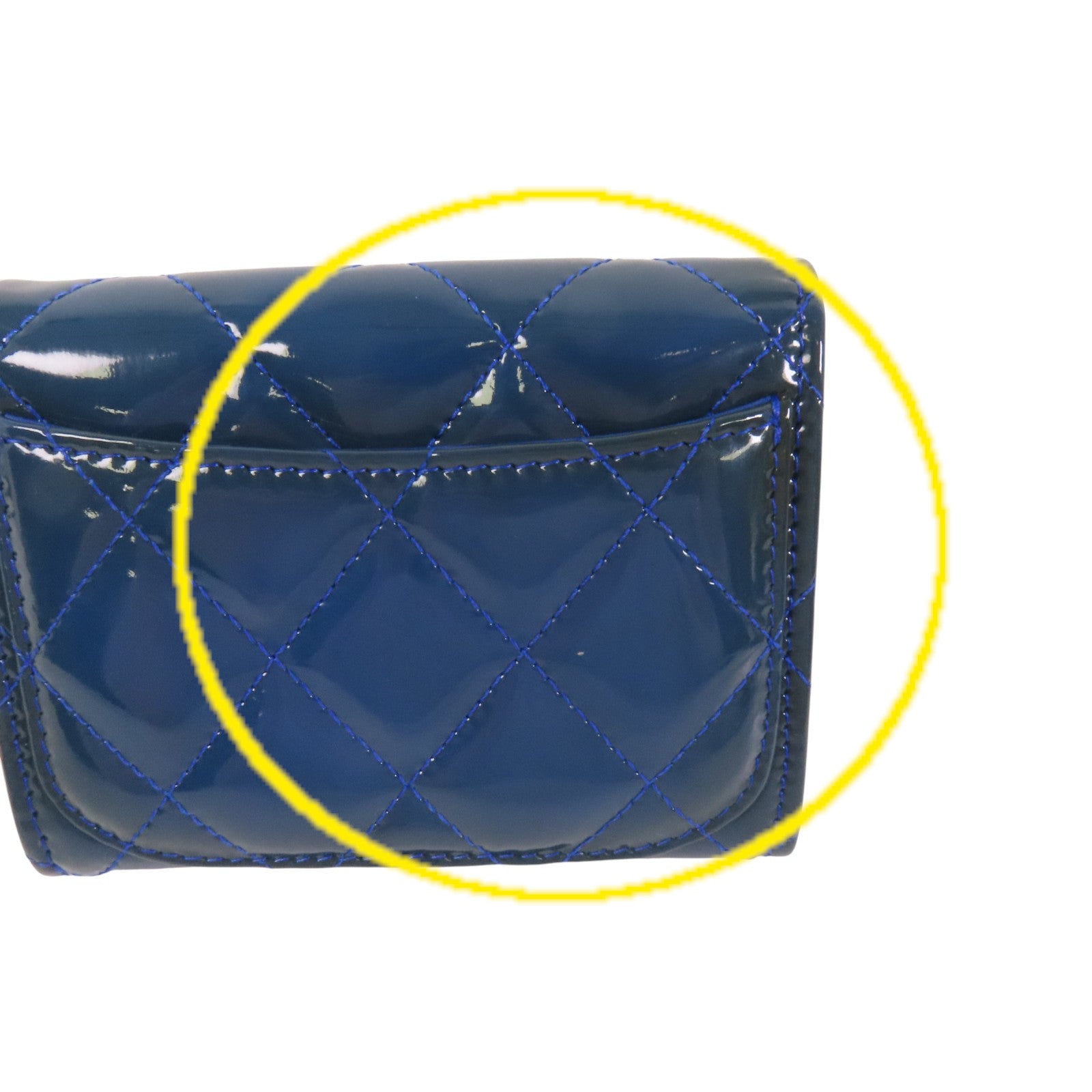 CHANEL 漆皮皮革Coin Case銀扣零錢包