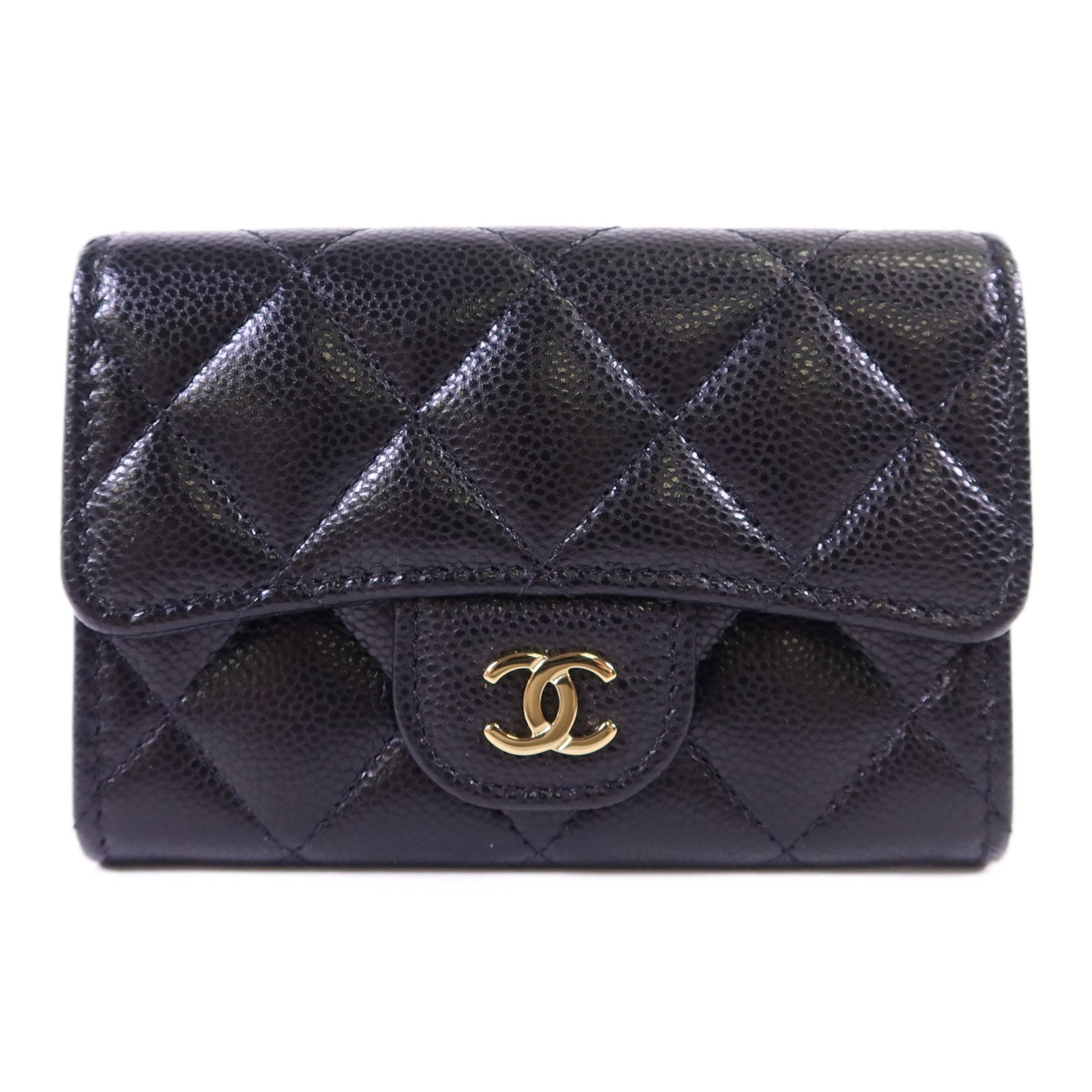 CHANEL 牛皮皮革Card Case金扣卡片套