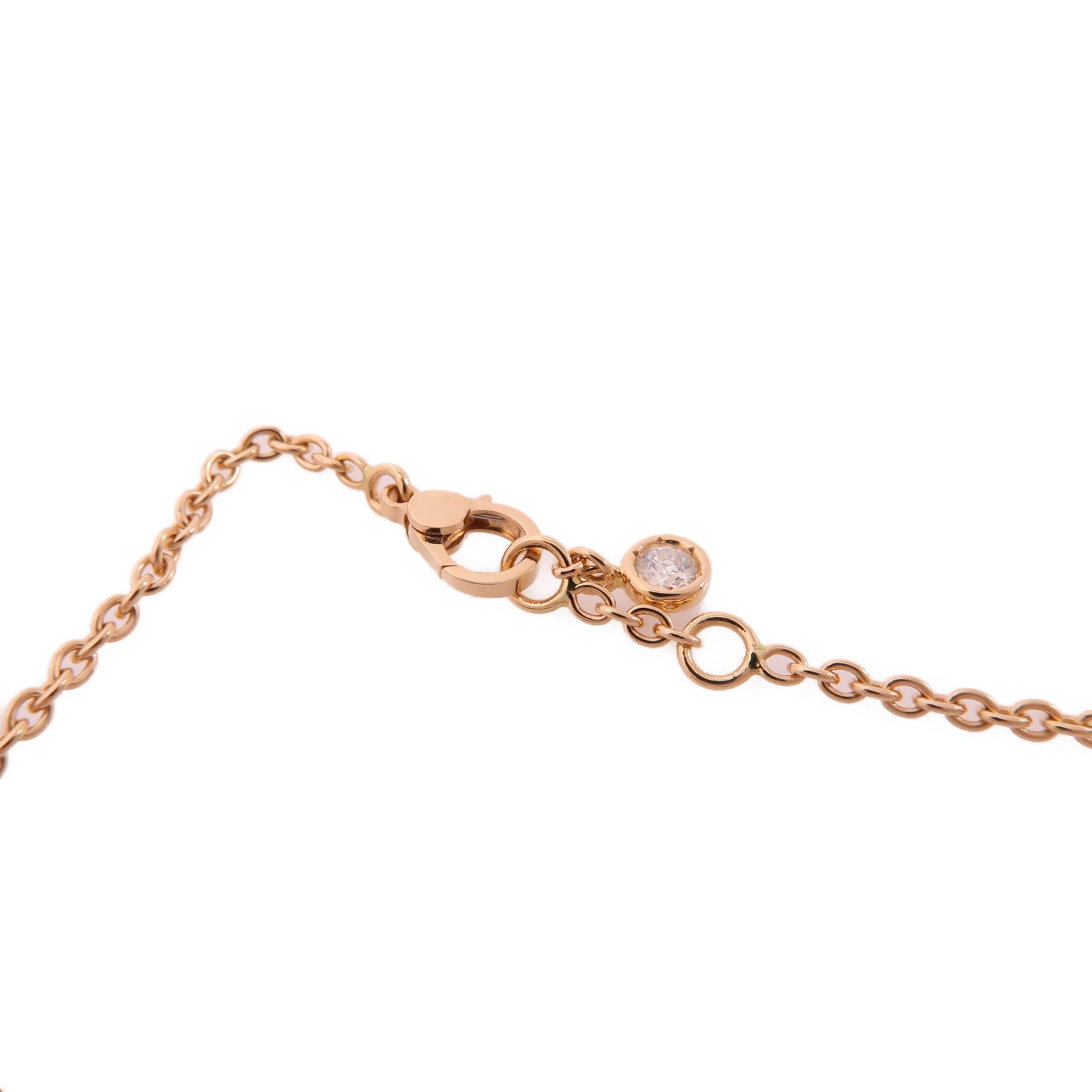HERMES 18K玫瑰金Finesse Bracelet鑽石手鏈