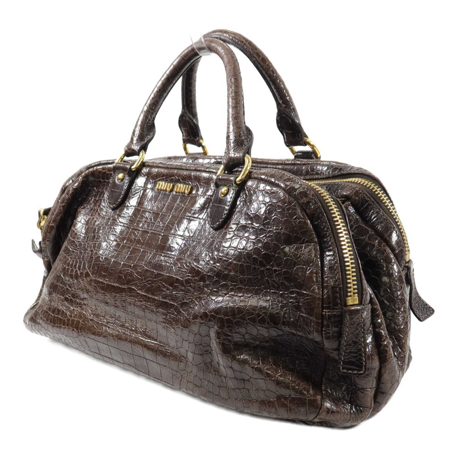 Miu Miu 牛皮皮革2 Way Shoulder手挽肩背兩用袋