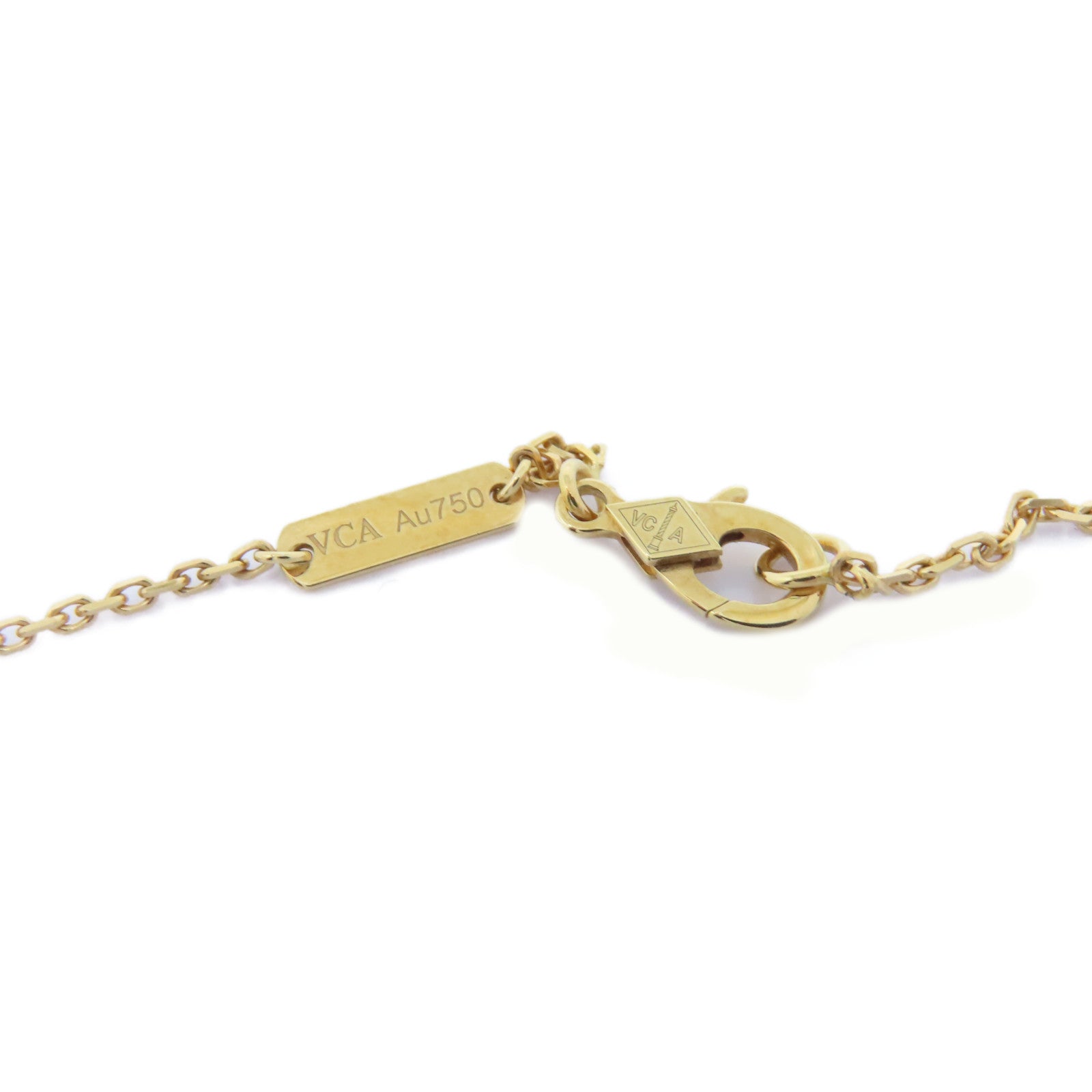 Van Cleef & Arpels 18K玫瑰金Vintage Alhambra Mother of Pearl Necklace珍珠母貝項鍊貝殻色