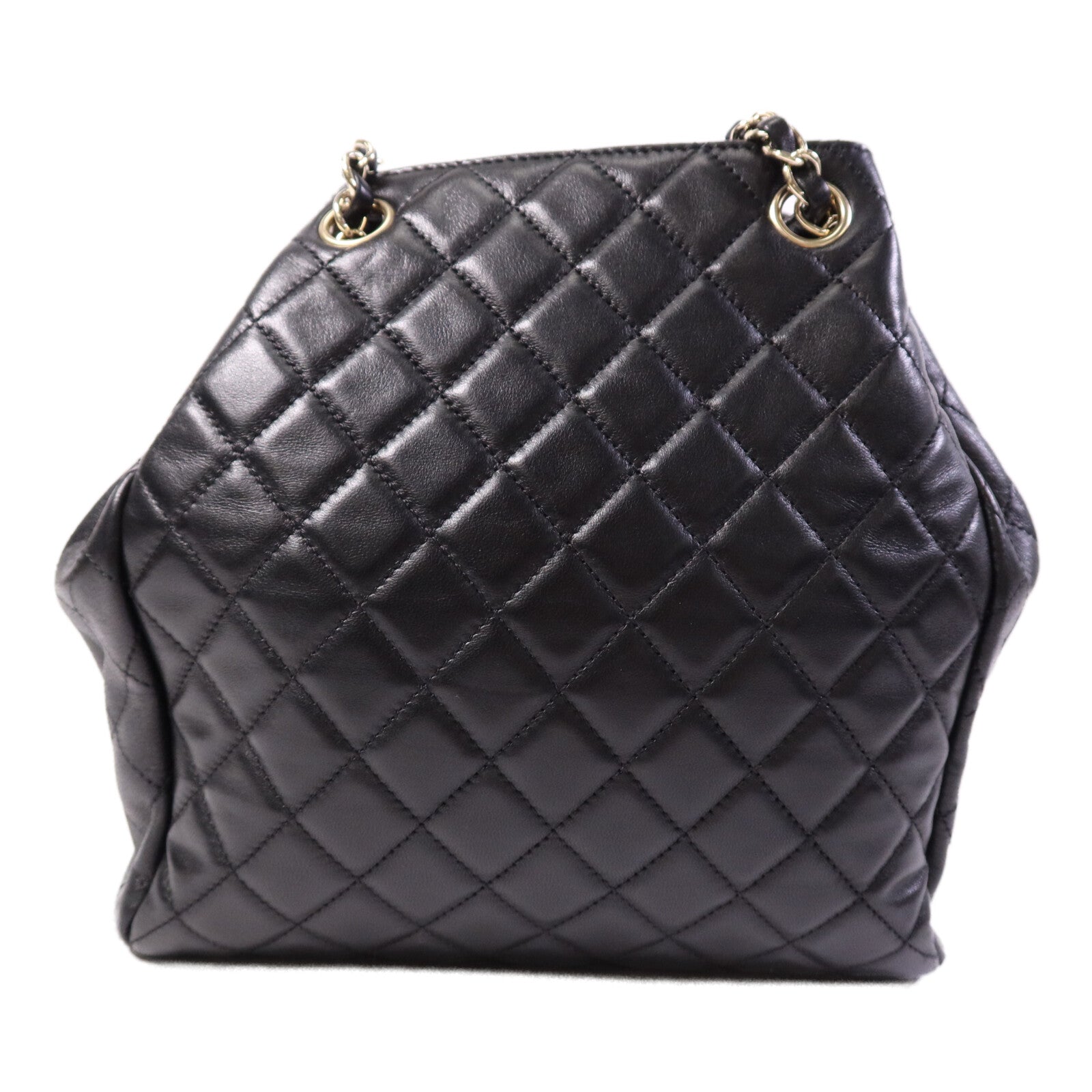CHANEL 羊皮皮革Chain Shoulder Bag金扣鏈帶肩背袋