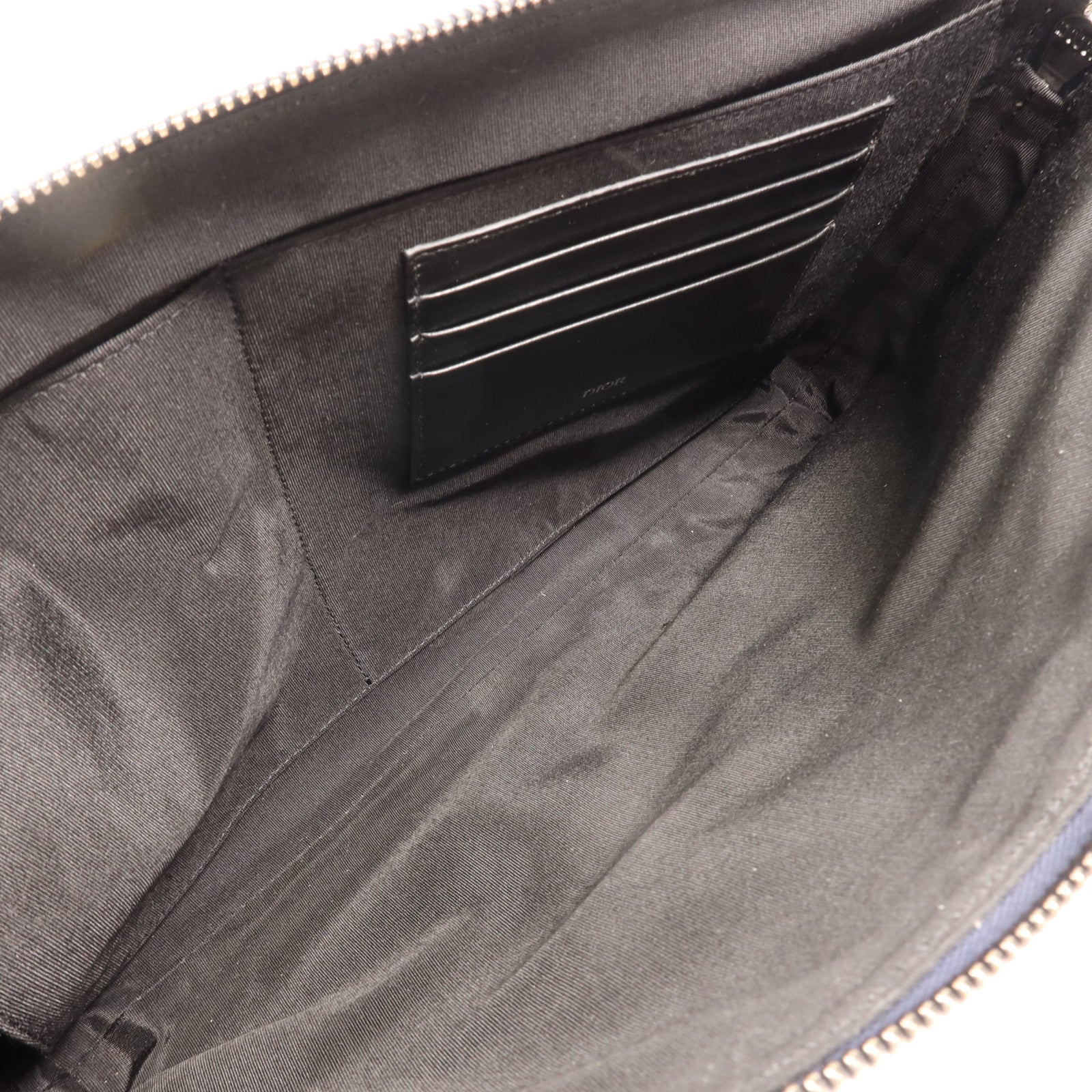 Dior 帆布Clutch Bag銀扣手拿包