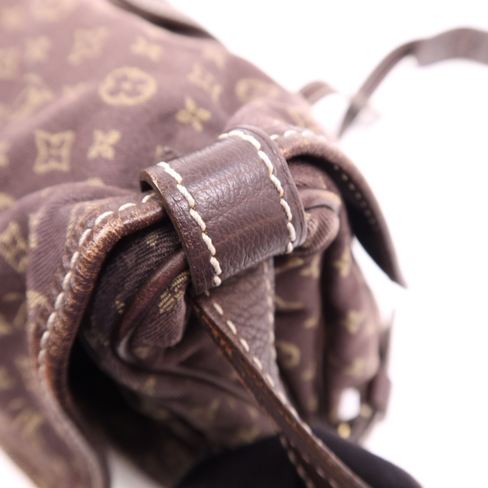 LOUIS VUITTON Monogram Mini Lin Saumur 30金扣肩背袋