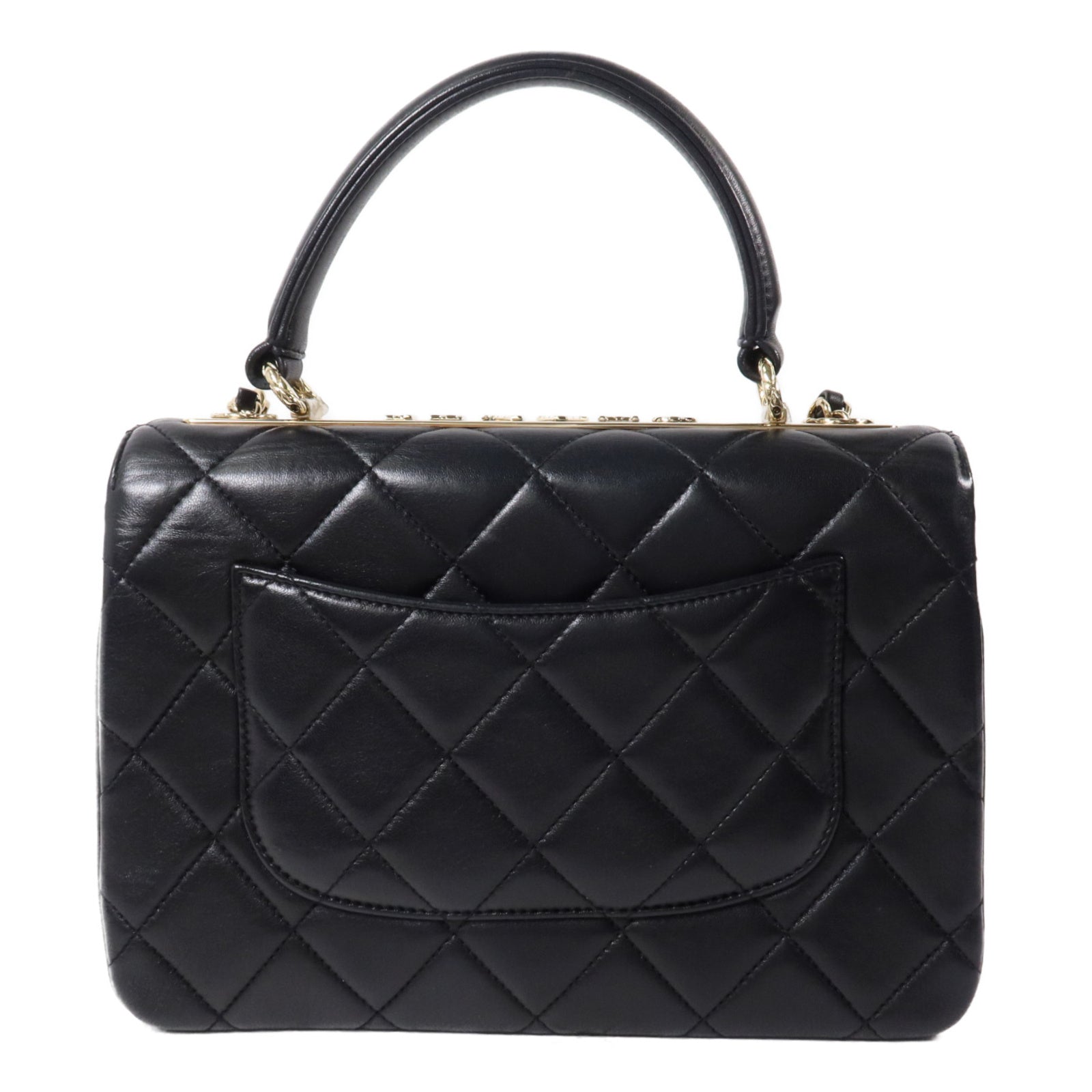CHANEL 羊皮皮革Trendy CC鏈帶手挽肩背兩用袋