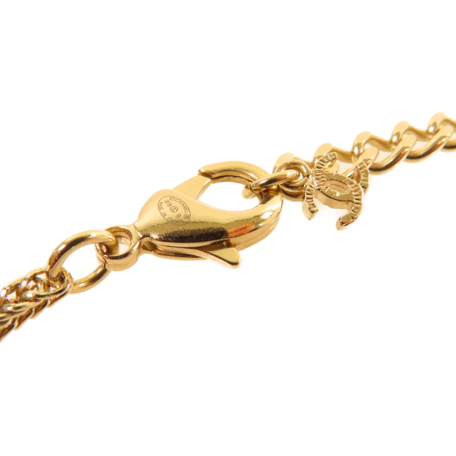 CHANEL 【激減優惠】金屬/仿珍珠/PVC Necklace項鏈黑色/金色