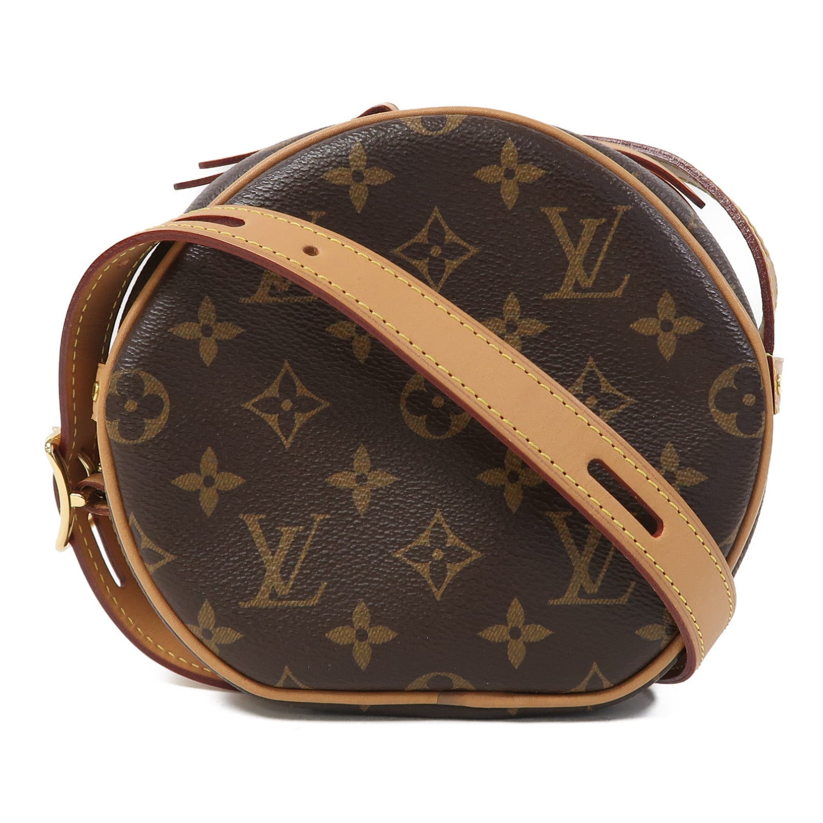 LOUIS VUITTON Monogram Boite Chapeau Souple PM金扣肩背袋啡色