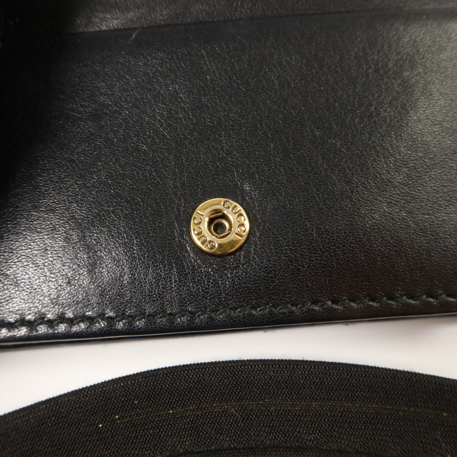 GUCCI 牛皮皮革GG Marmont Card Case Wallet金扣錢包