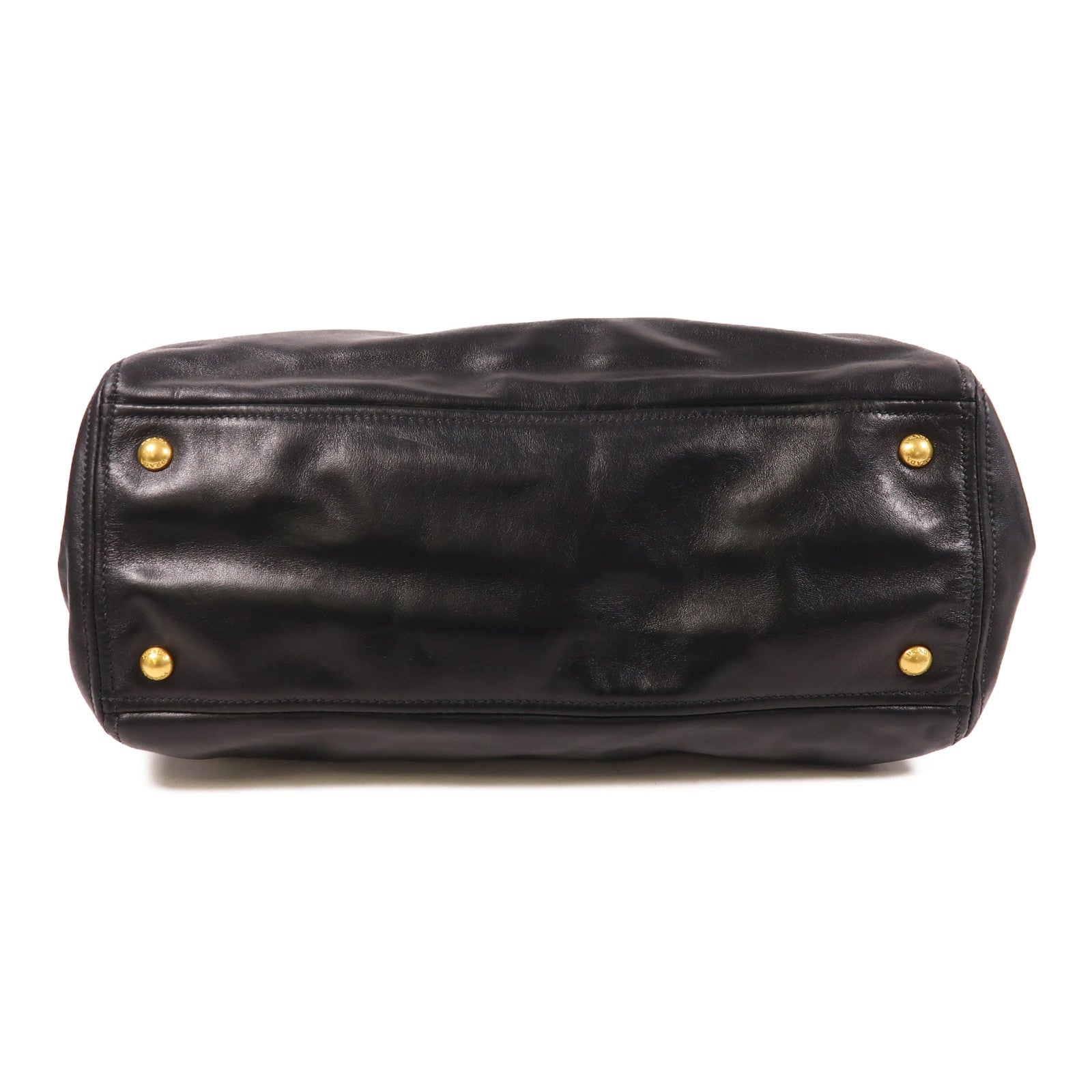 PRADA 牛皮皮革2 Way Shoulder金扣手挽肩背兩用袋