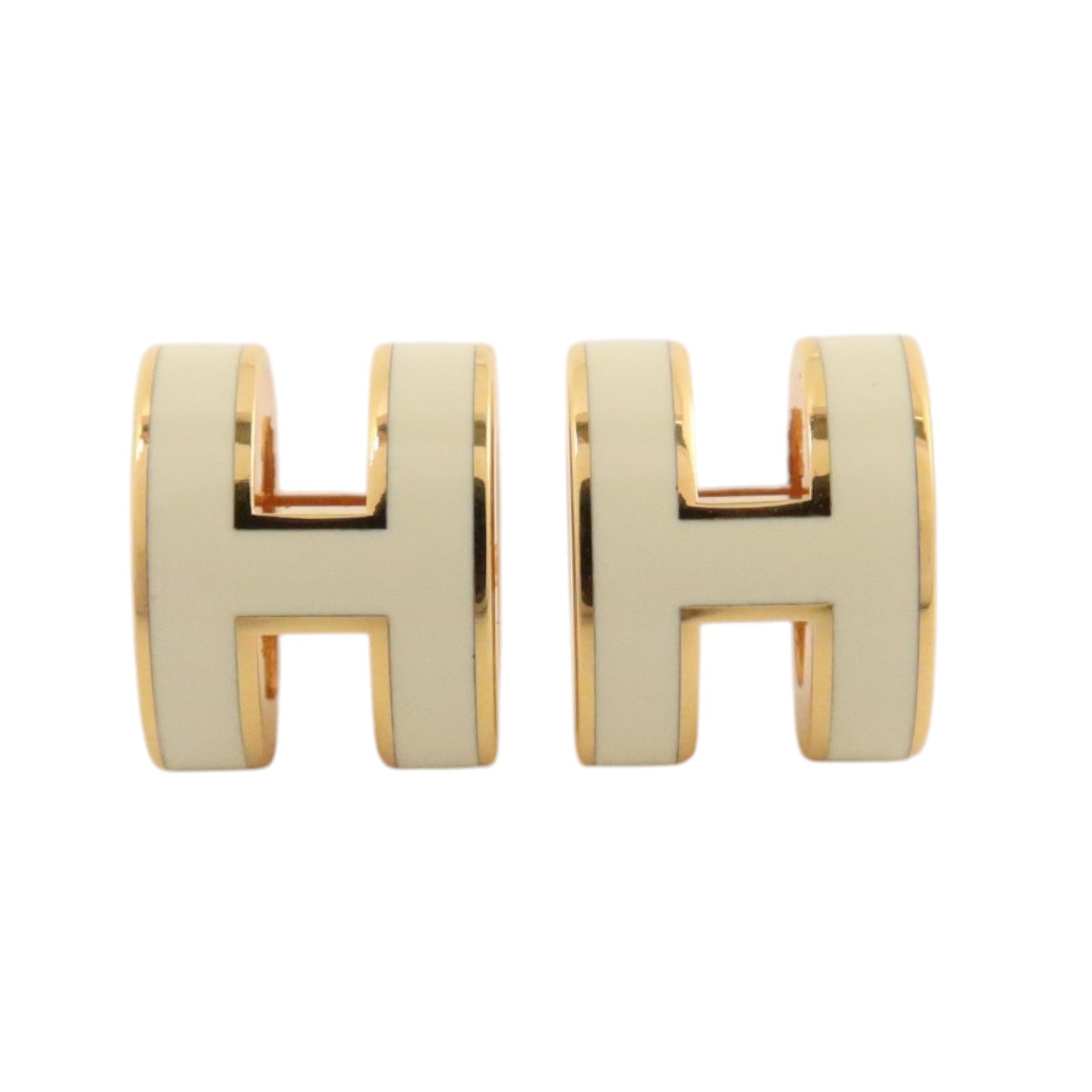 HERMES 金屬/琺瑯Mini Pop H耳環
