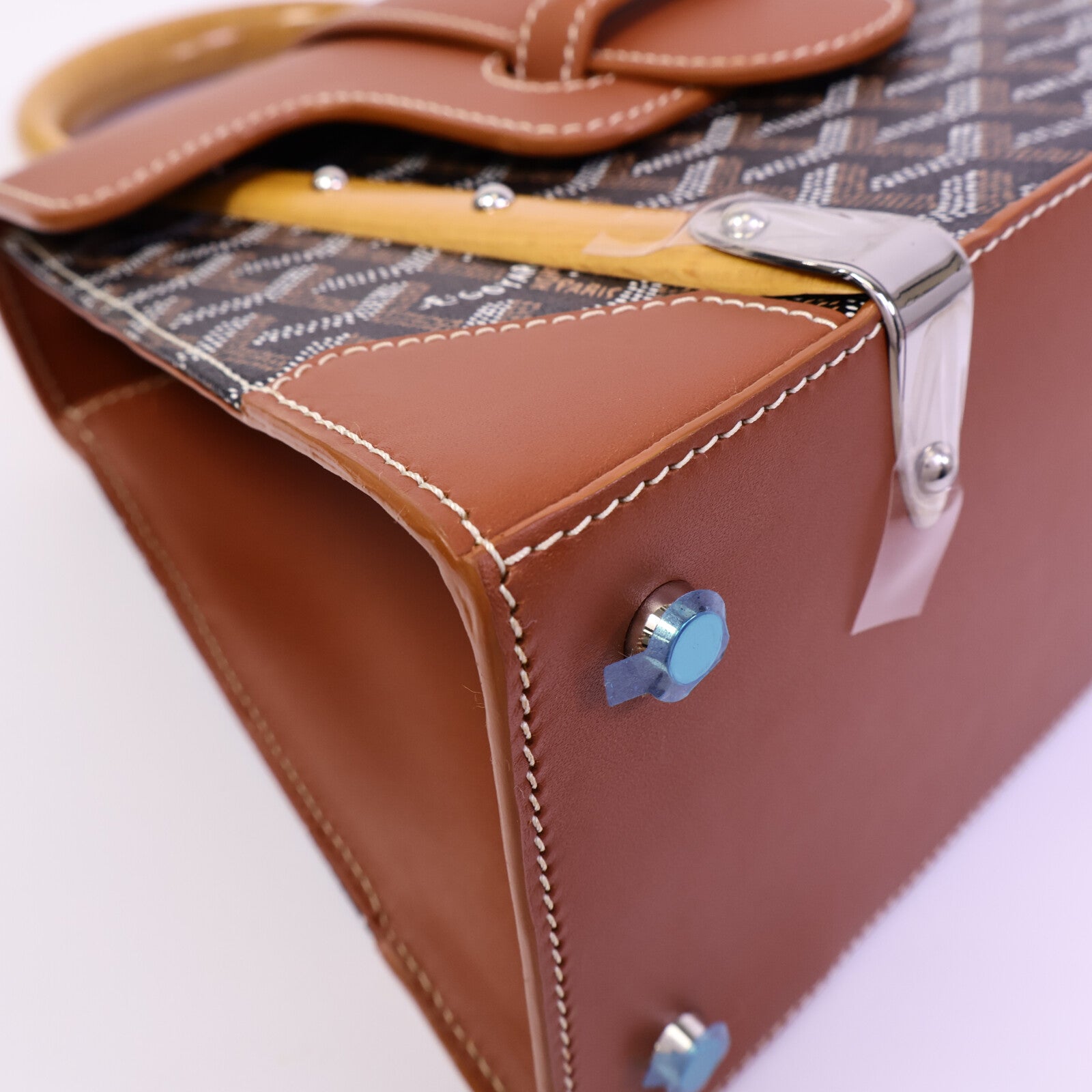 GOYARD 塗層帆布Saigon Structured PM手挽袋