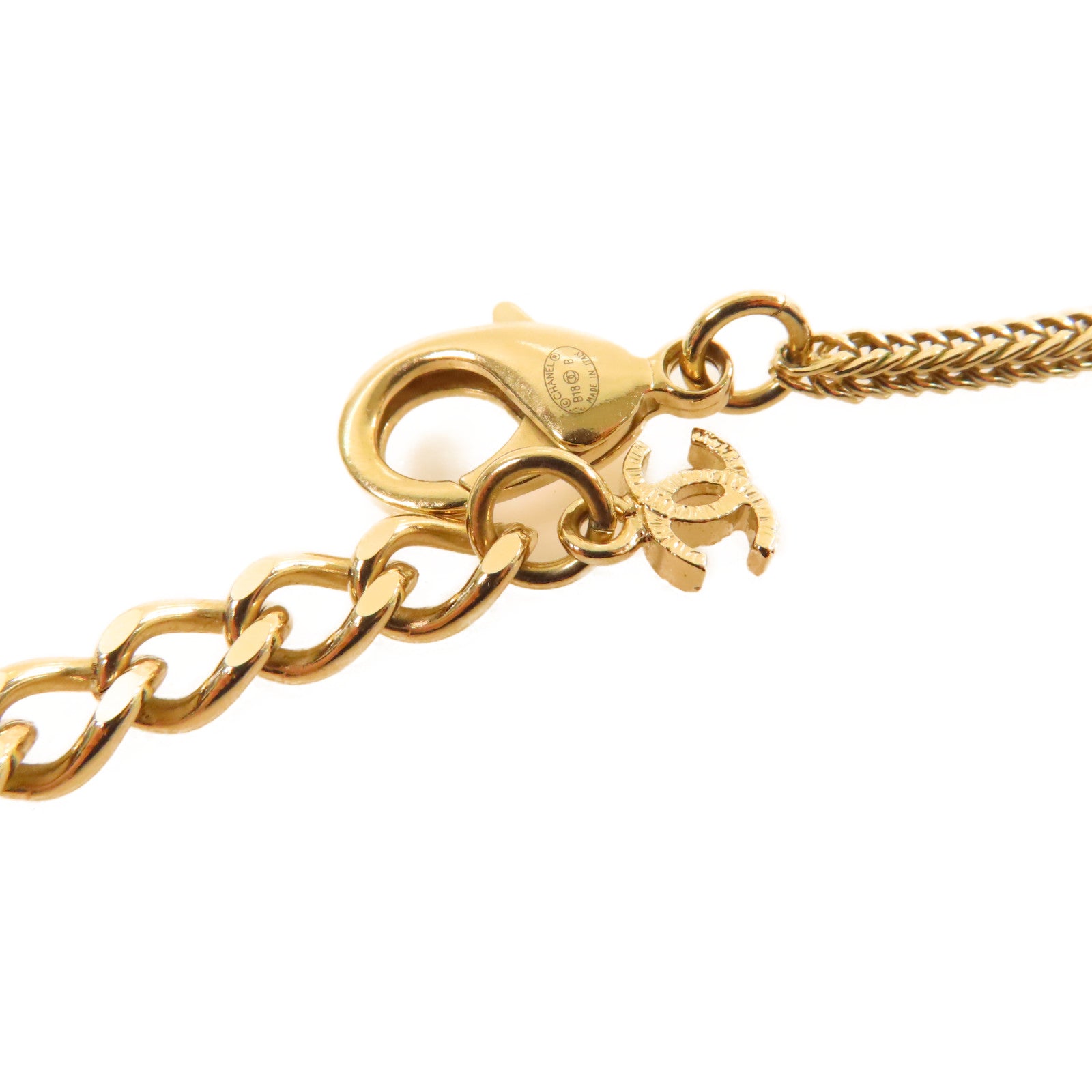 CHANEL 【激減優惠】金屬/仿珍珠/PVC Necklace項鏈黑色/金色