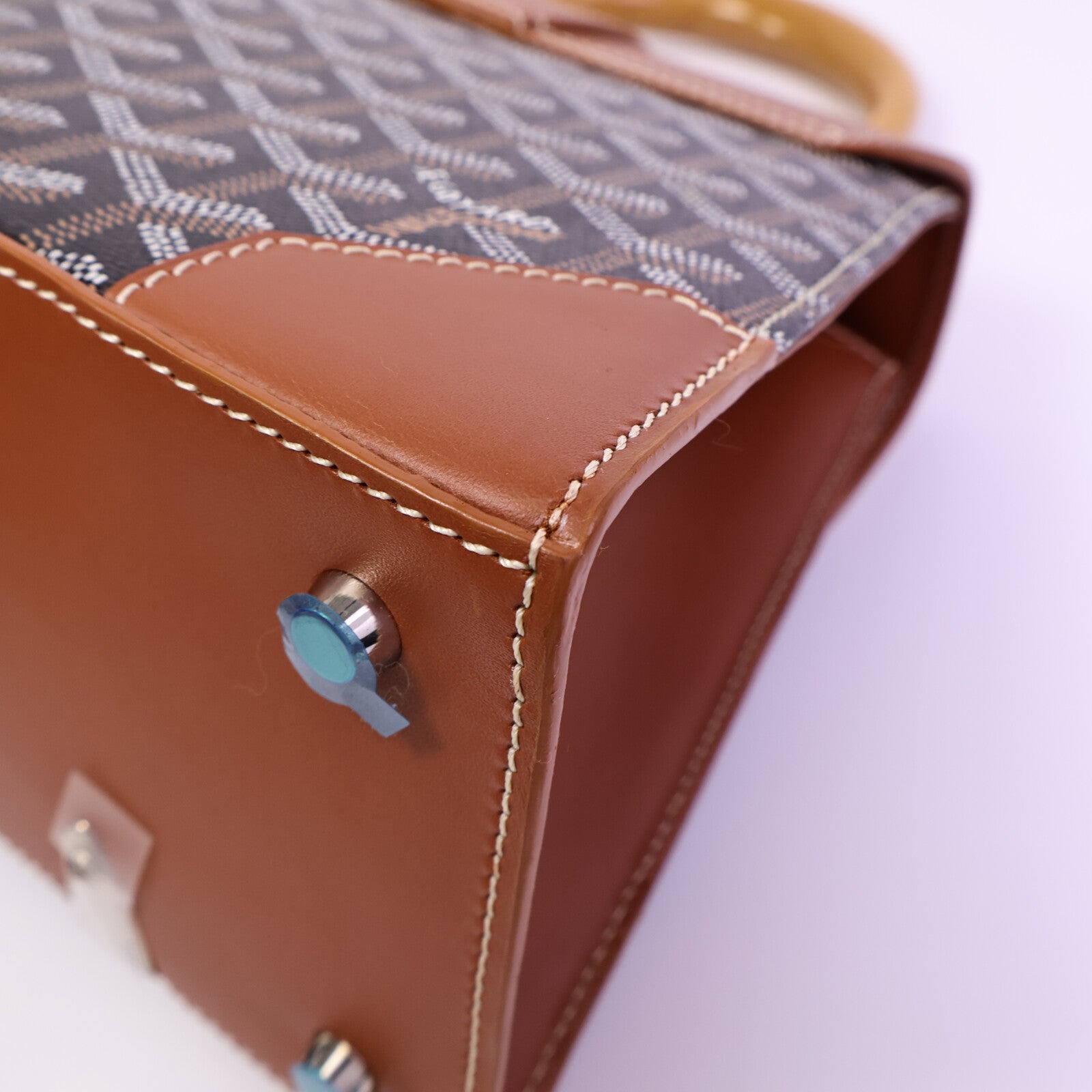 GOYARD 塗層帆布Saigon Structured PM手挽袋