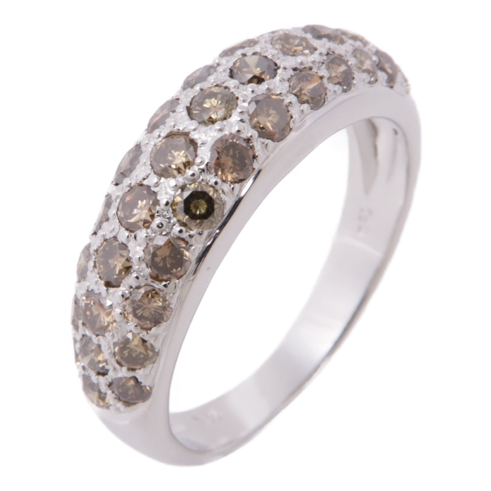 JEWELRY 【激減優惠】18K白金Brown Diamond Ring鑽石戒指US$6.75