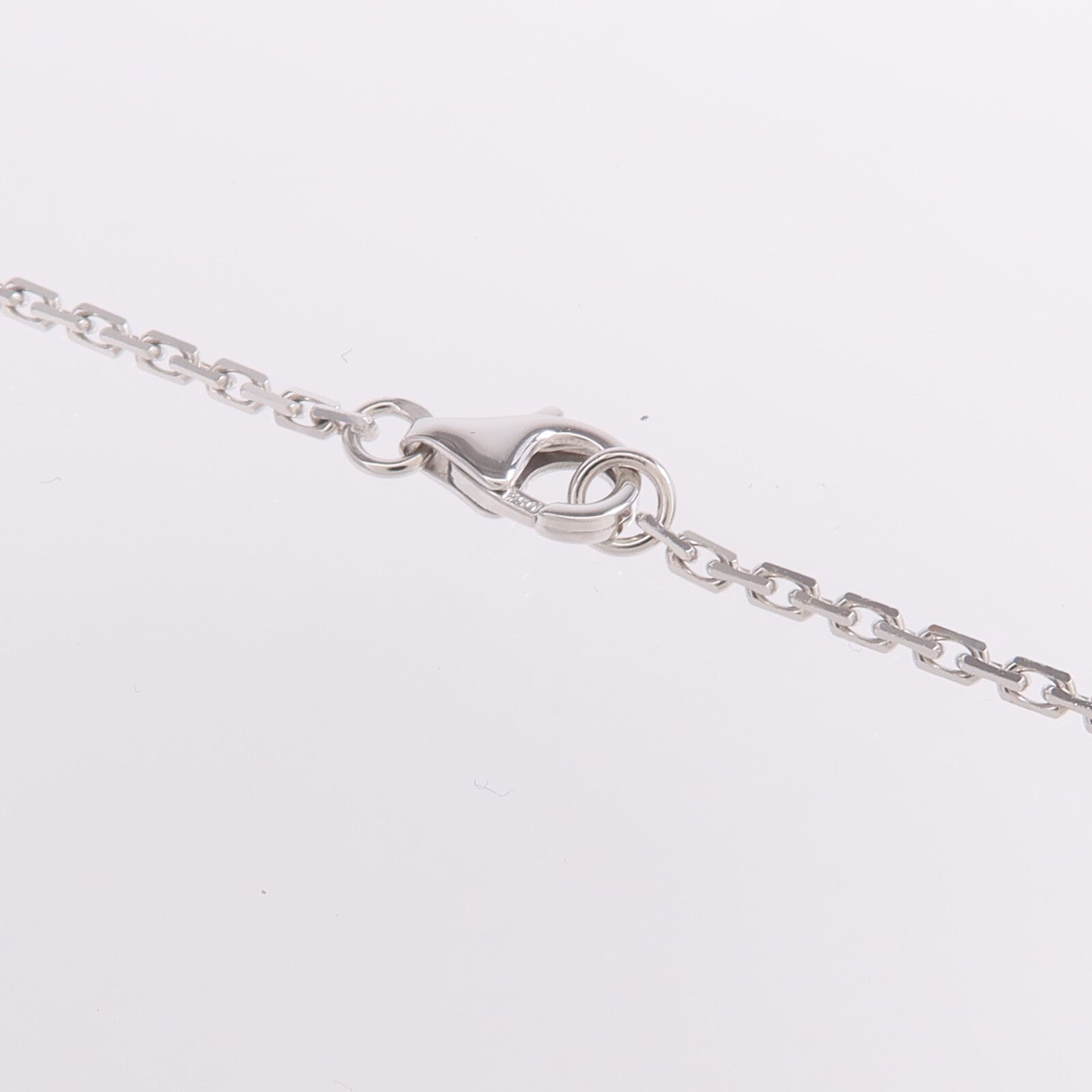 CARTIER 18K白金Love Necklace 3 Diamonds鑽石項鍊