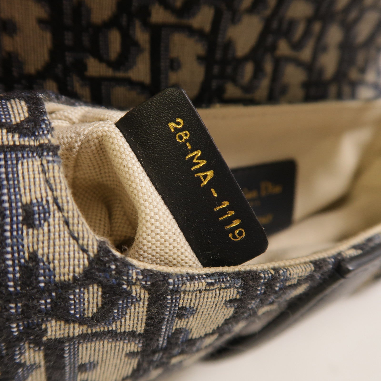 Dior CD GHW Mini Saddle Shoulder Bag Canvas M0447 Blue