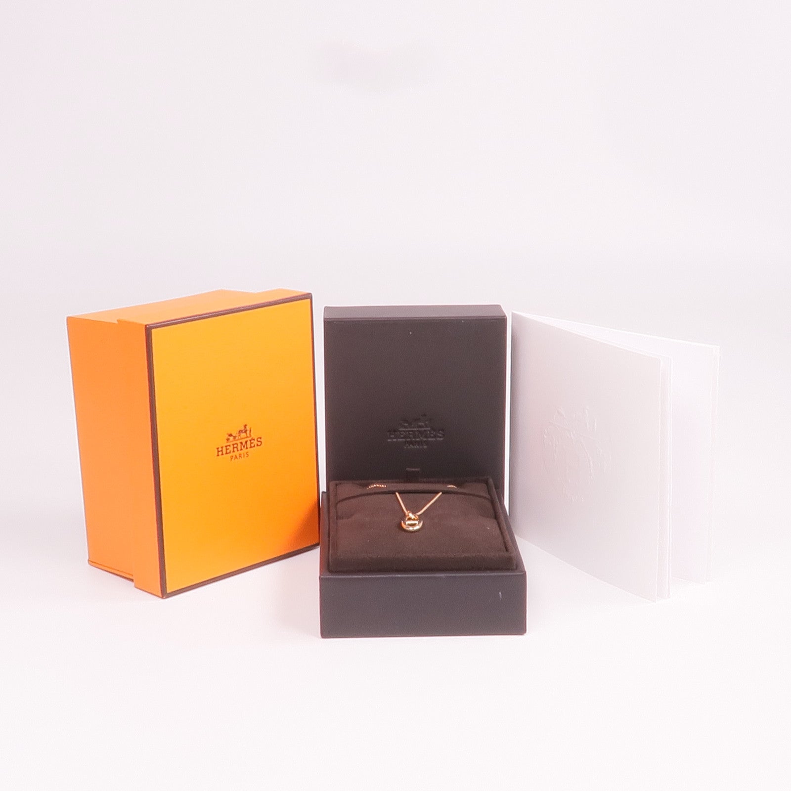 HERMES 18K玫瑰金Farandole Pendant項鍊