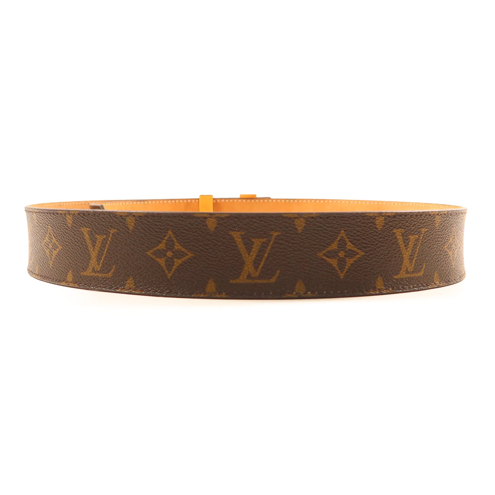 LOUIS VUITTON Monogram Initiales Belt金扣皮帶