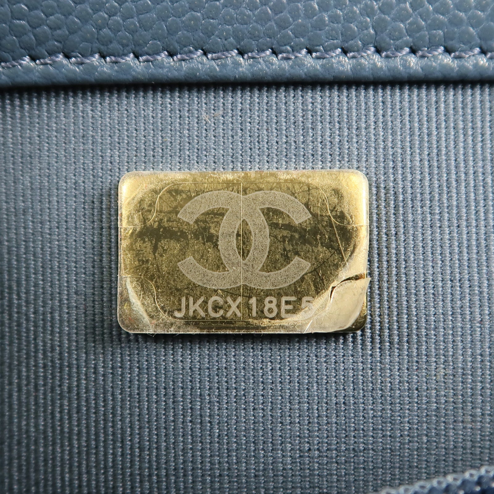 CHANEL 牛皮皮革Backpack金扣鏈帶背包