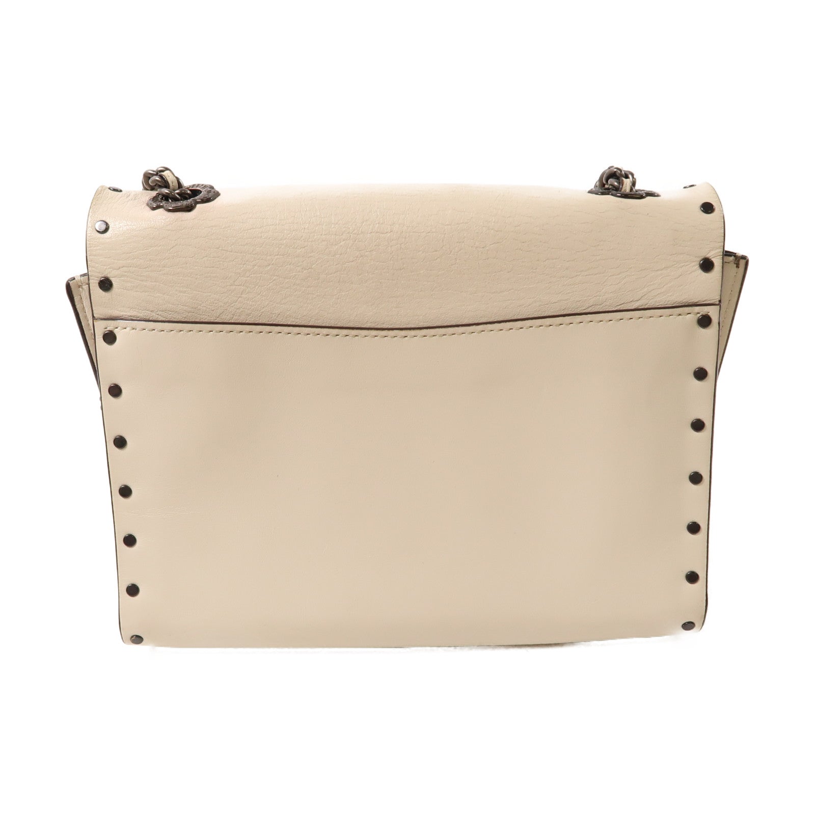 COACH 牛皮皮革Shoulder Bag肩背袋白色