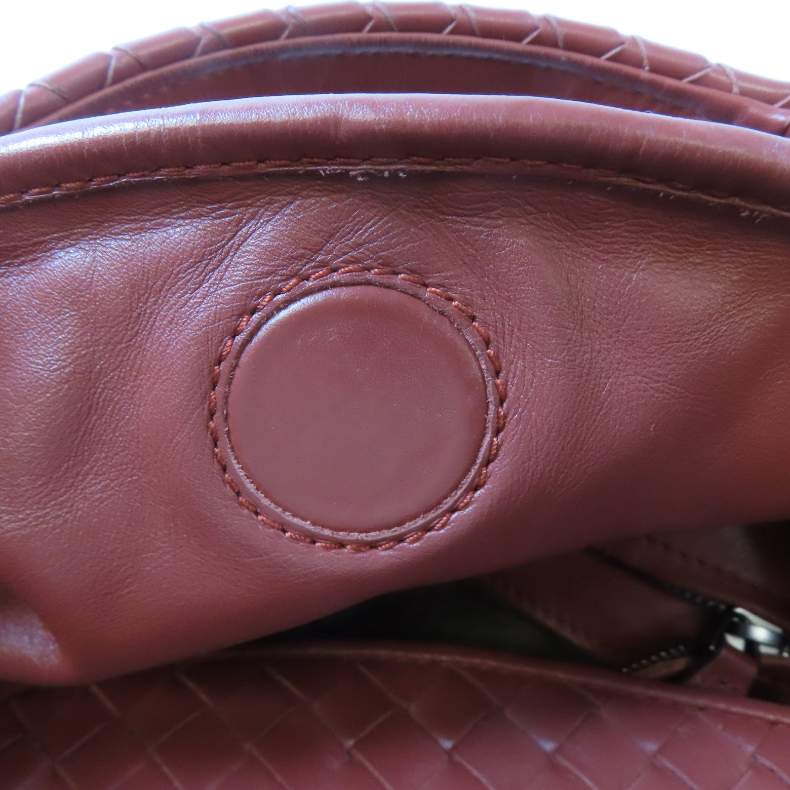 BOTTEGA VENETA 羊皮皮革Shoulder Bag銀扣肩背袋啡色