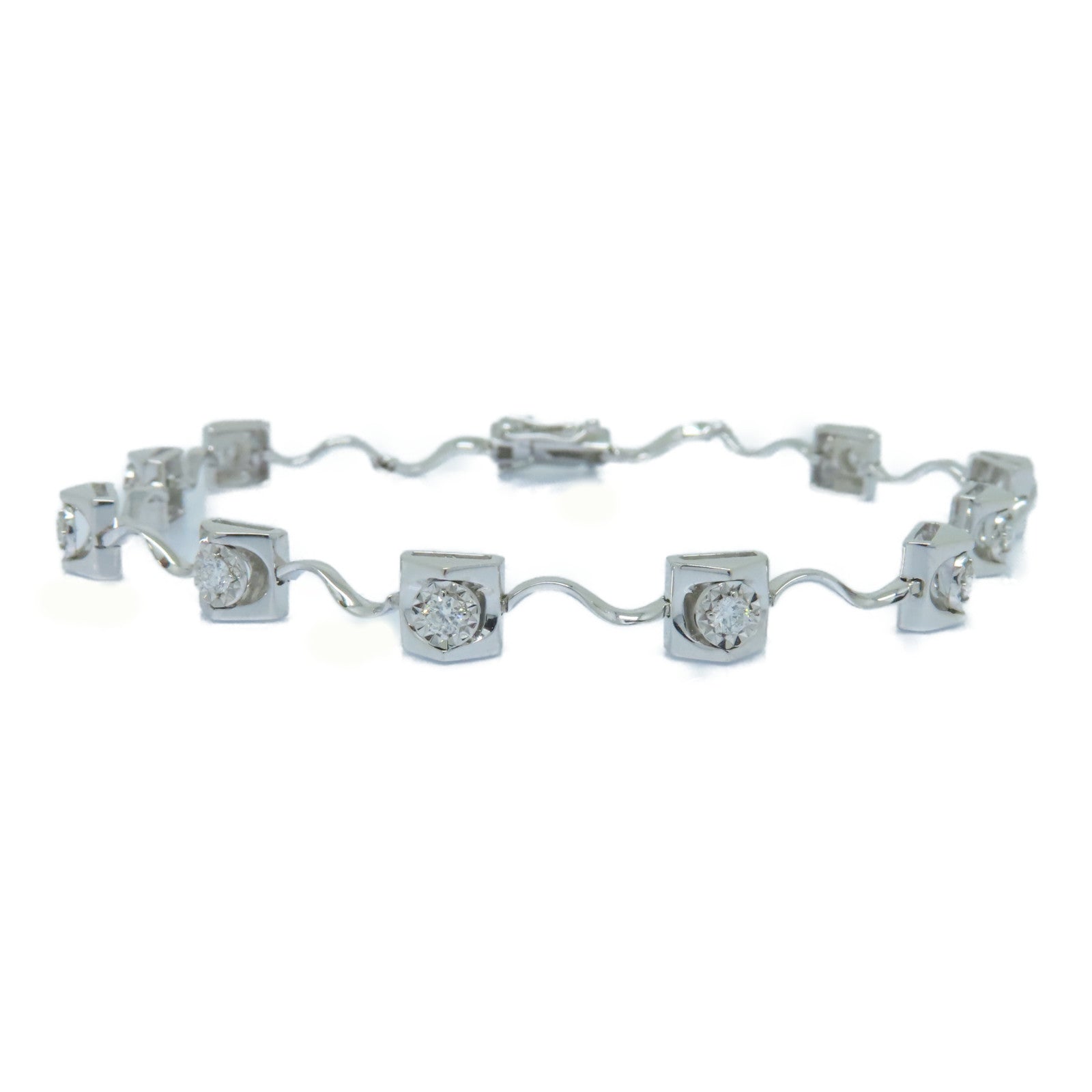 JEWELRY 18K白金Diamond Bracelet 0.40ct鑽石手鏈